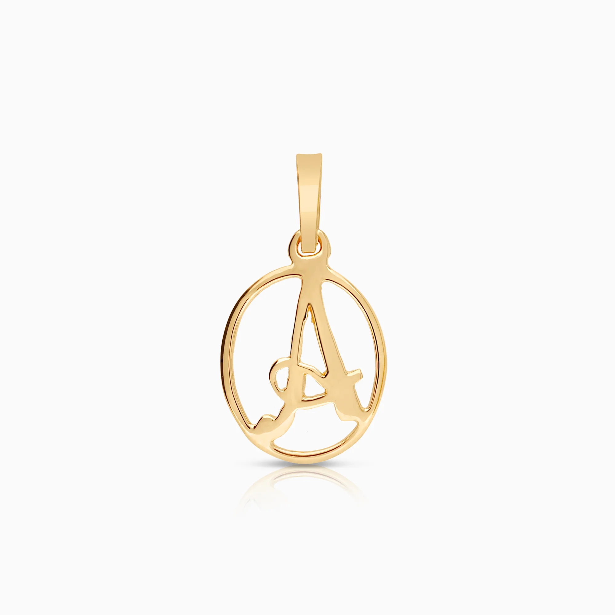 Pendant letter A 0.66g 18K gold