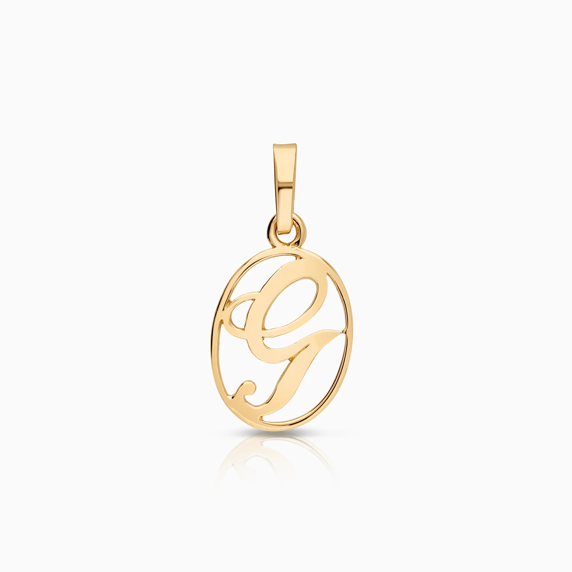 Letter G pendant 0.71g 18K gold