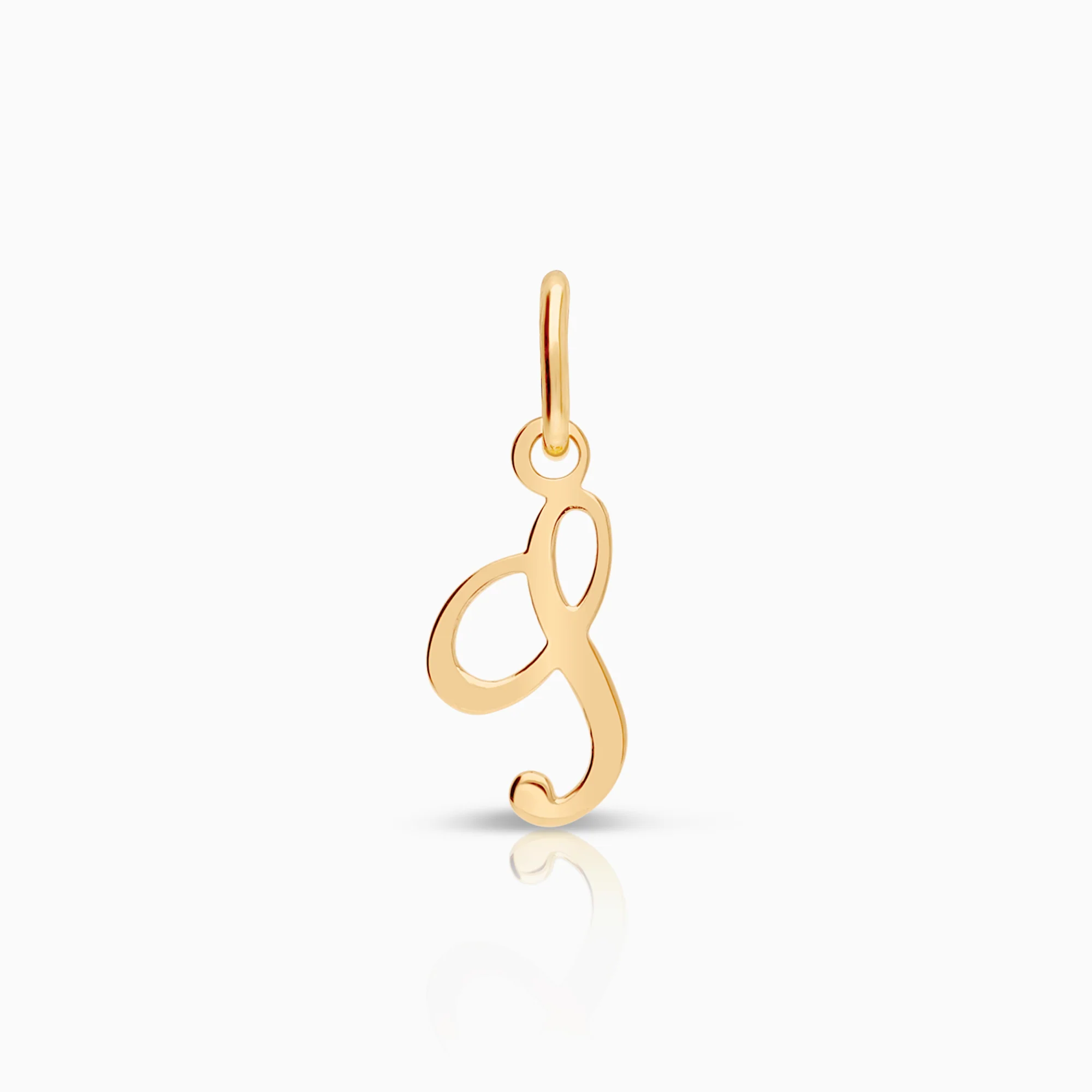 Letter pendant J 0.24g 18K gold