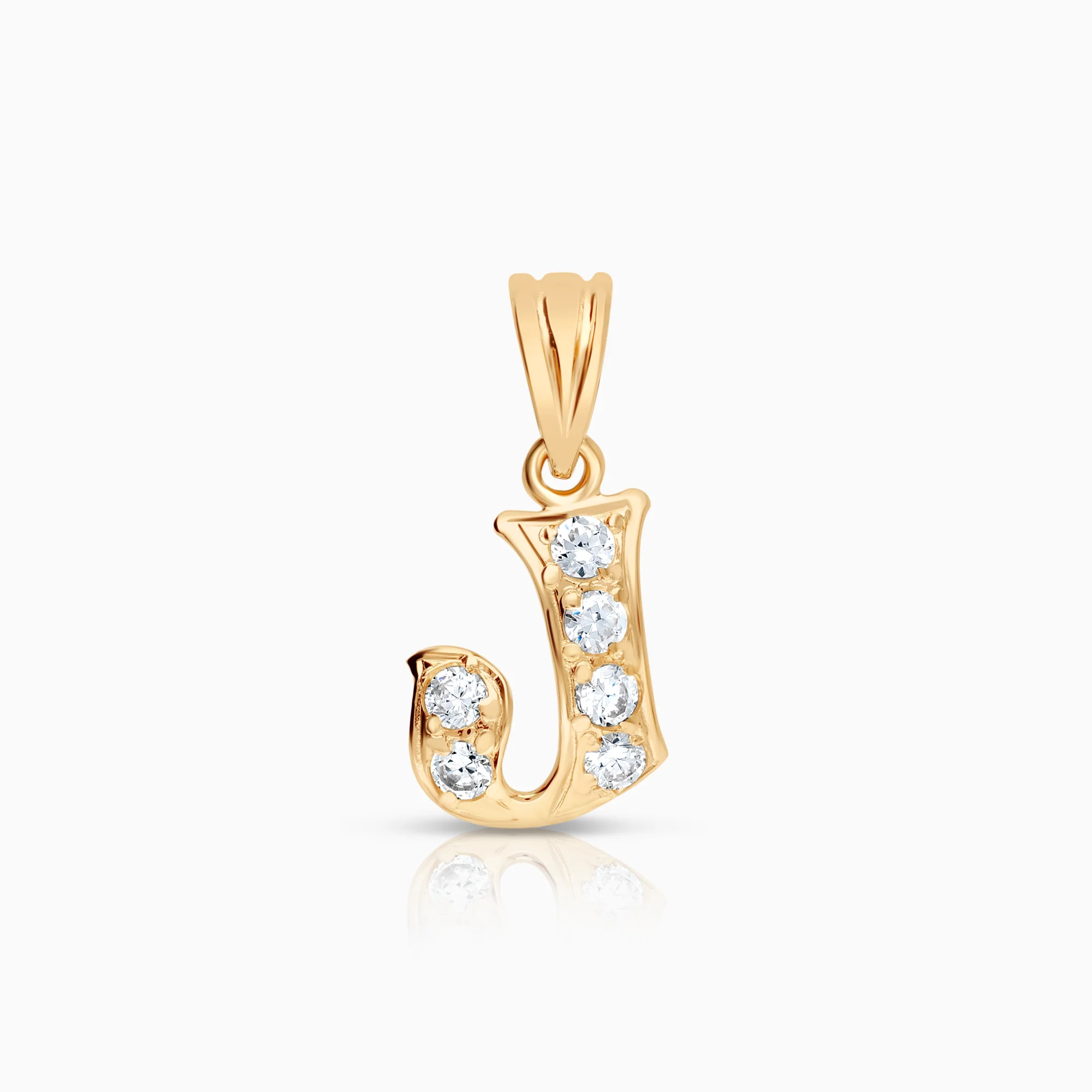 Pendant letter J 0.79g 18K gold