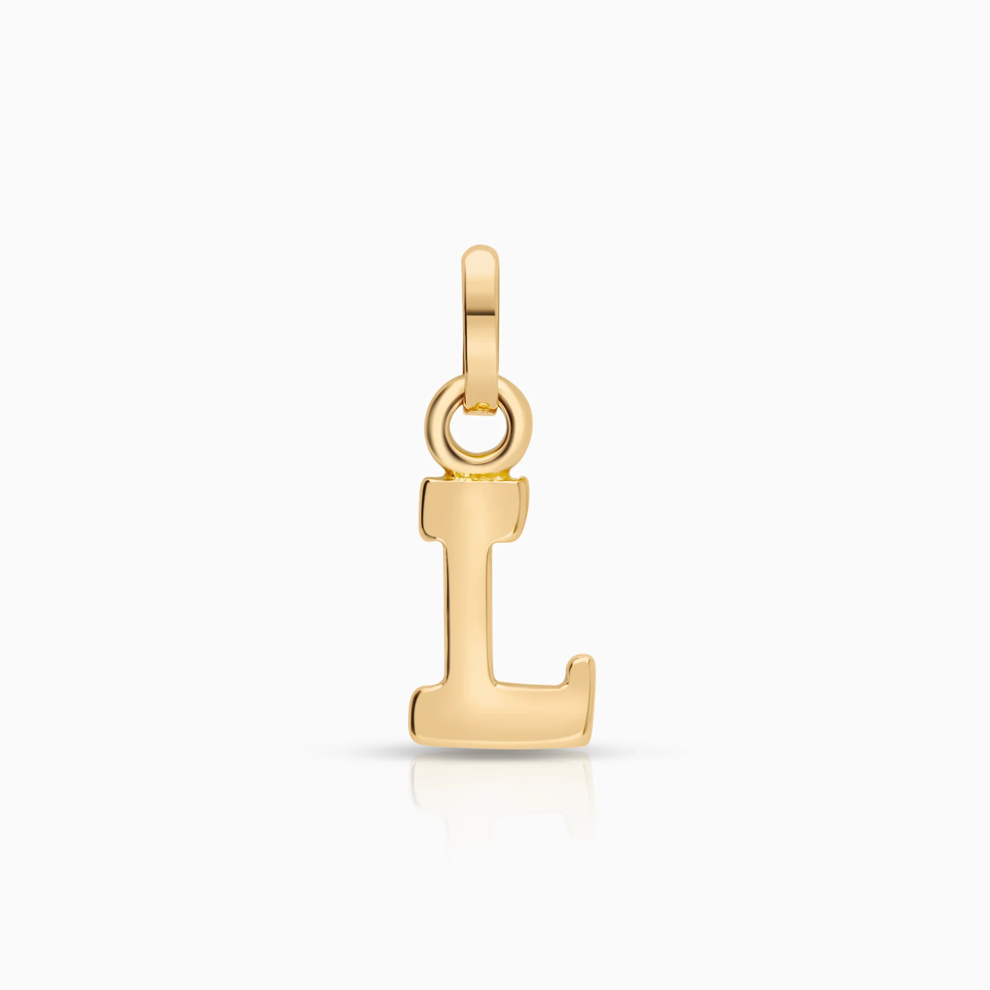 Letter pendant L 0.75g 18K gold