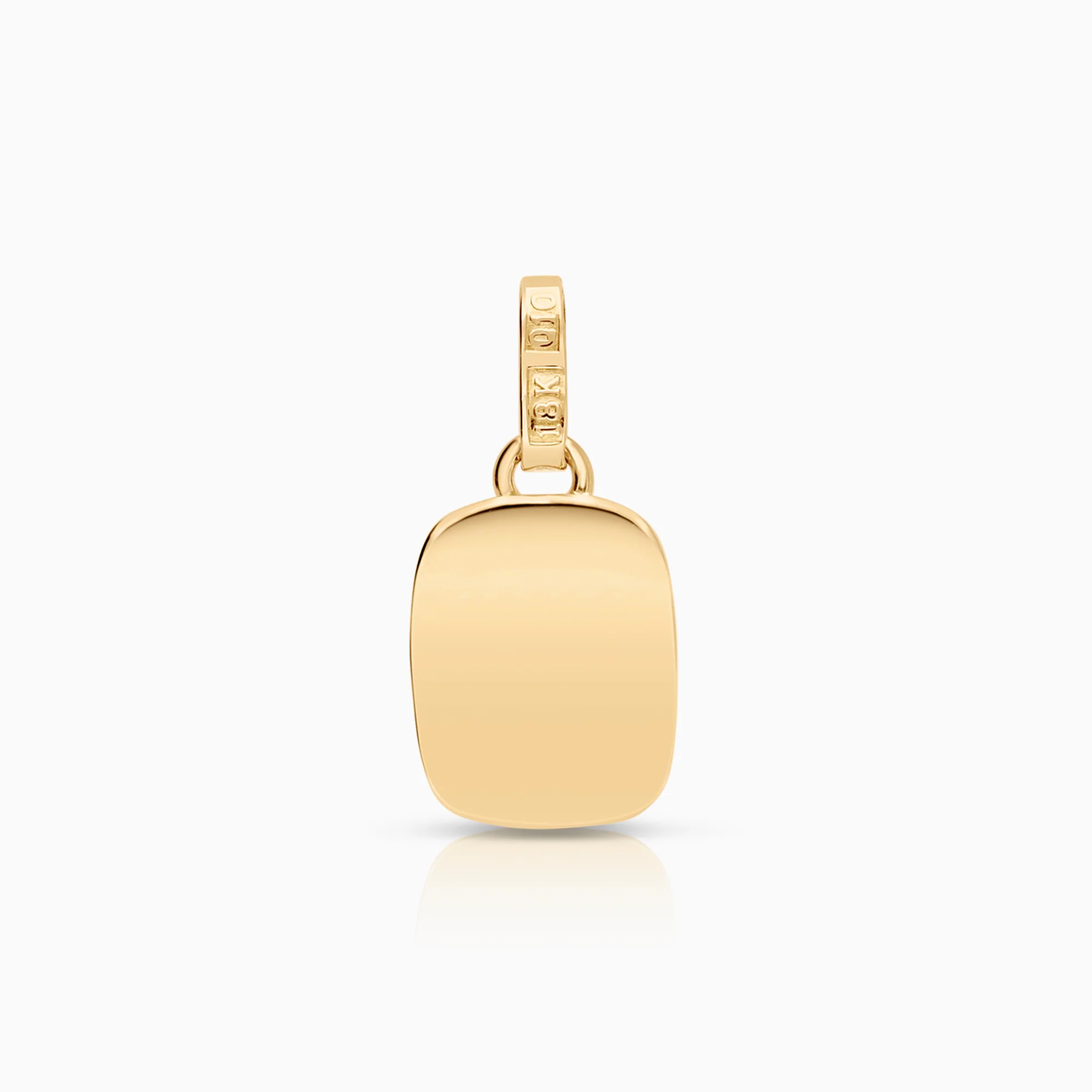 Tag pendant 0.36g 18K gold