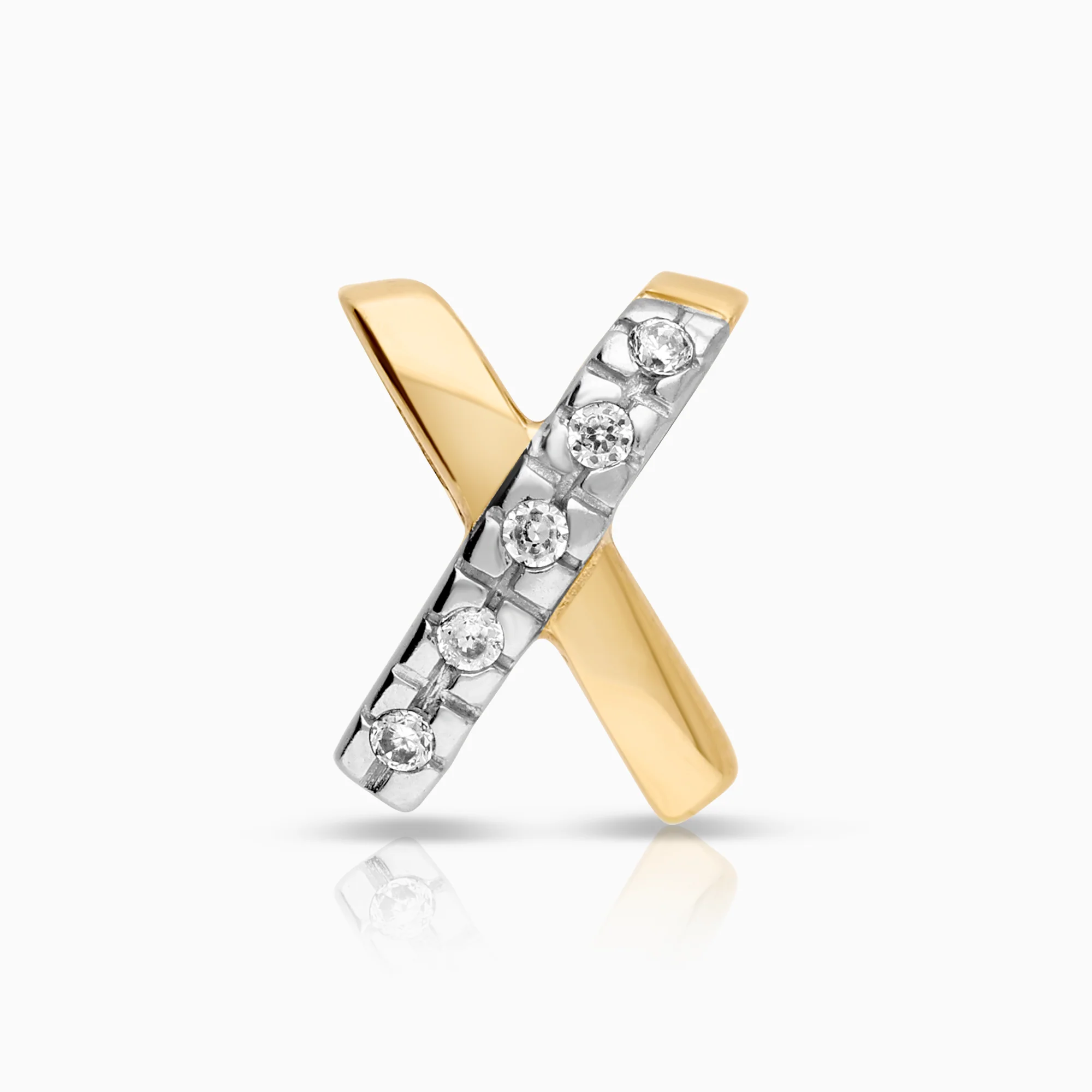 Pendant cubic zirconia 1.14g 18K gold