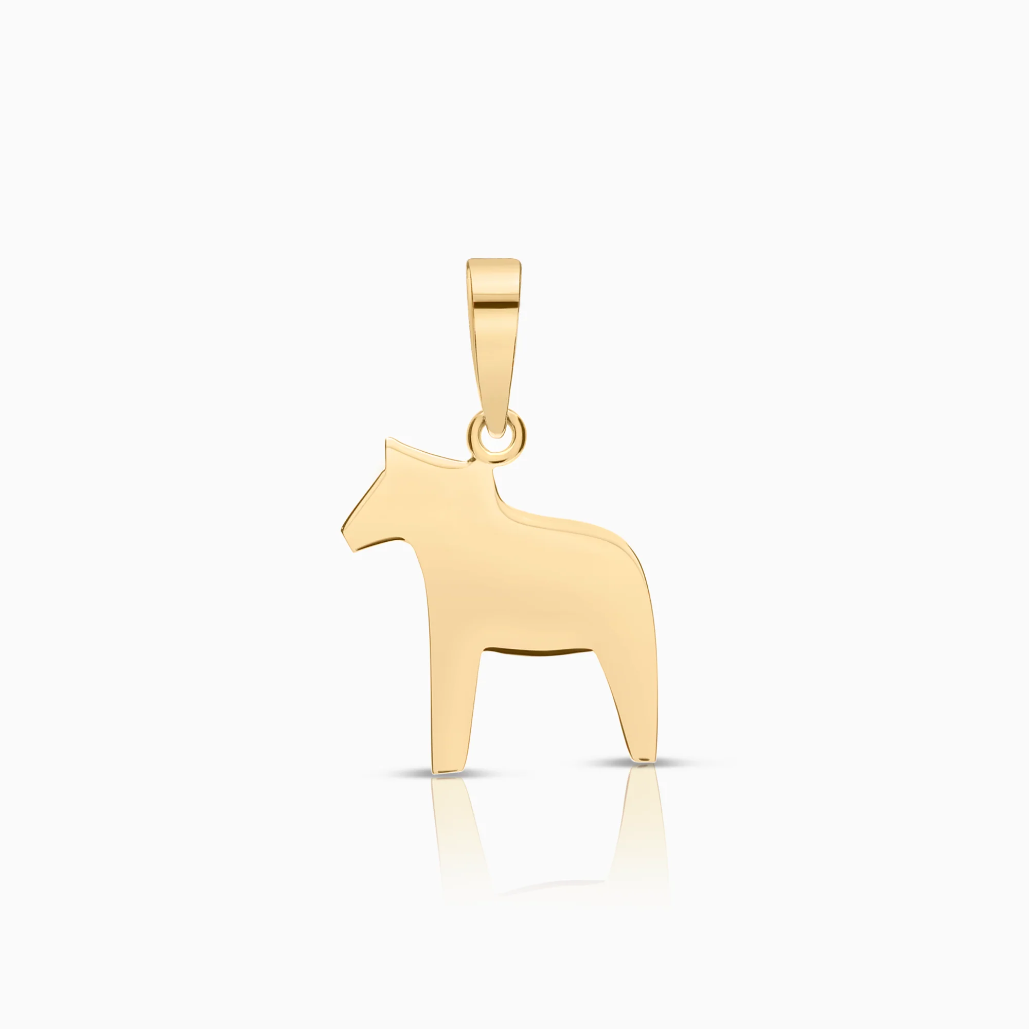 Dala horse pendant 0.35g 18K gold
