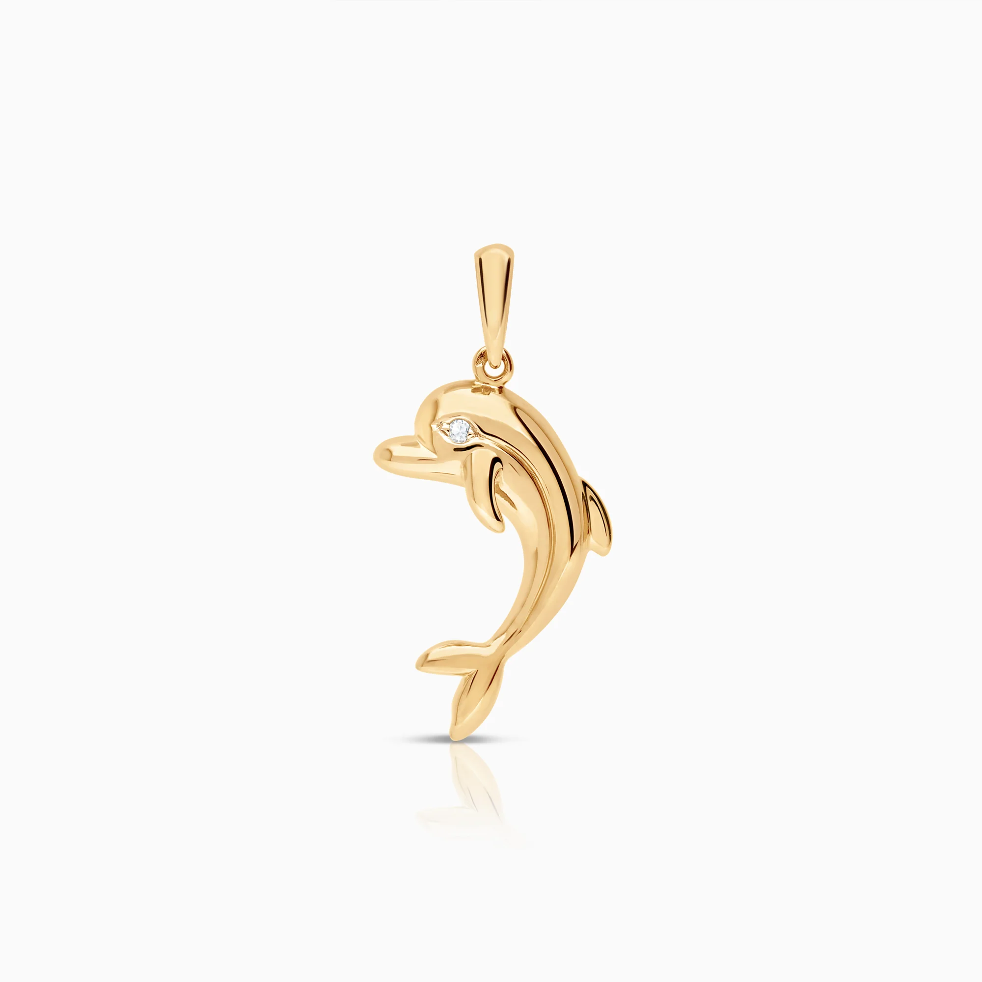 Dolphin pendant 1.08g 18K gold