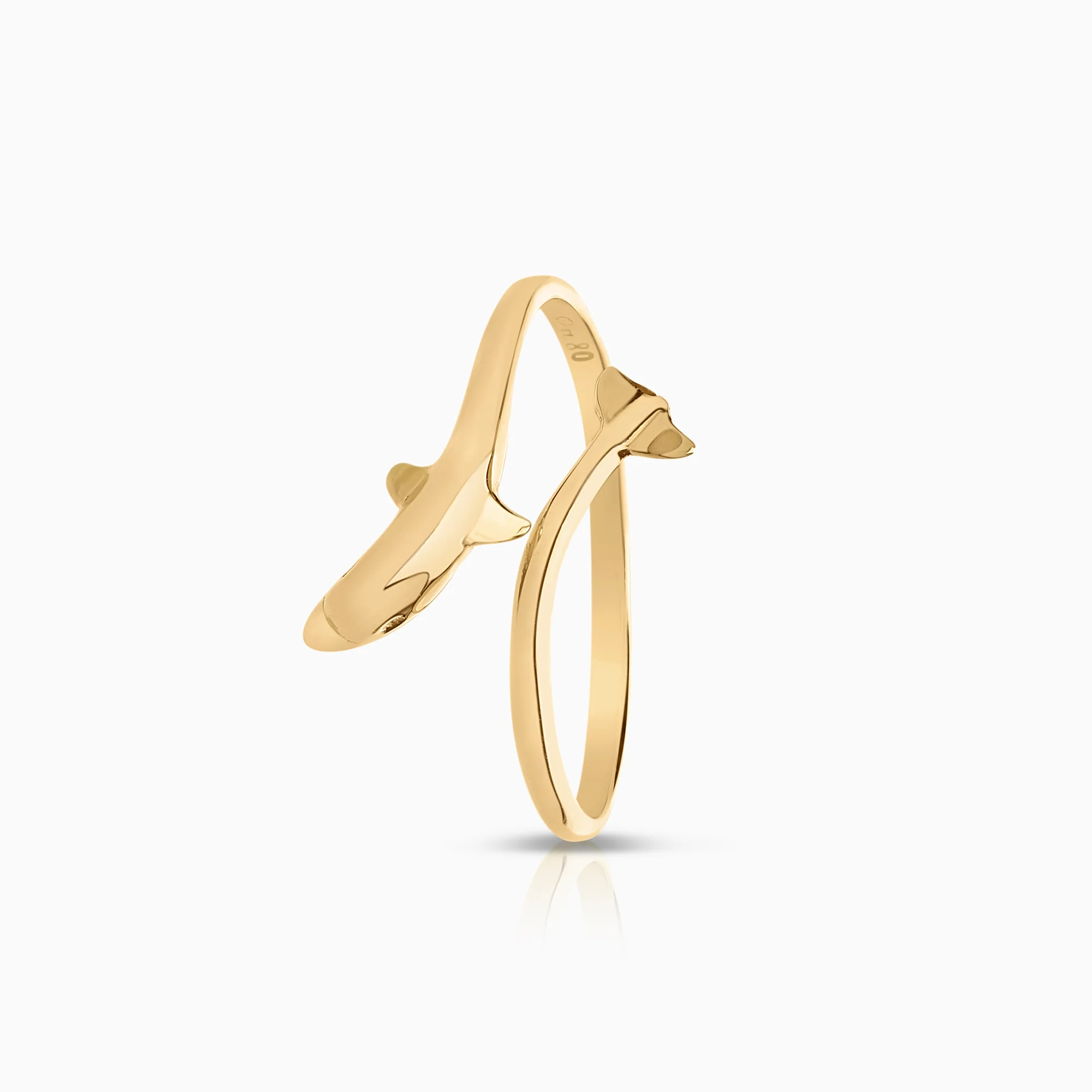 Gold ring dolphin 1.19g 14K gold