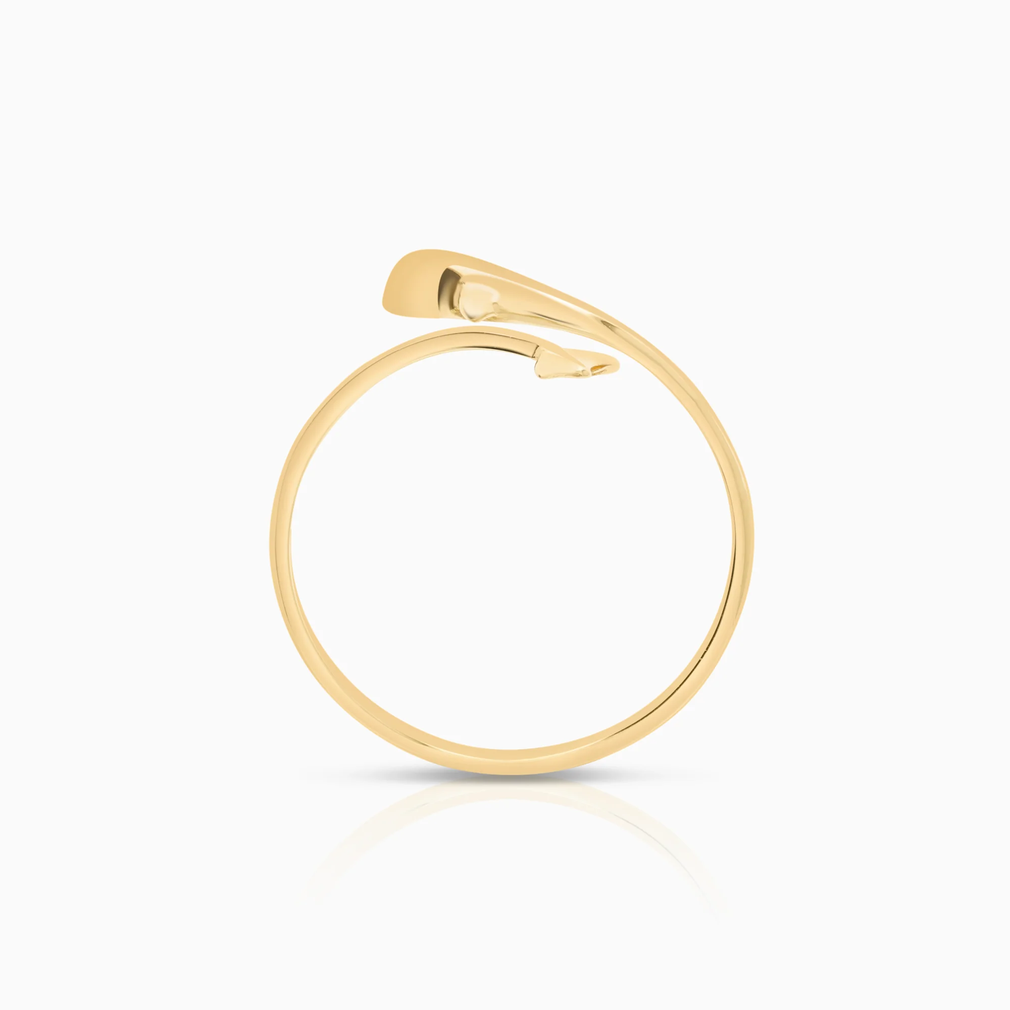 Gold ring dolphin 1.19g 14K gold - Image 2