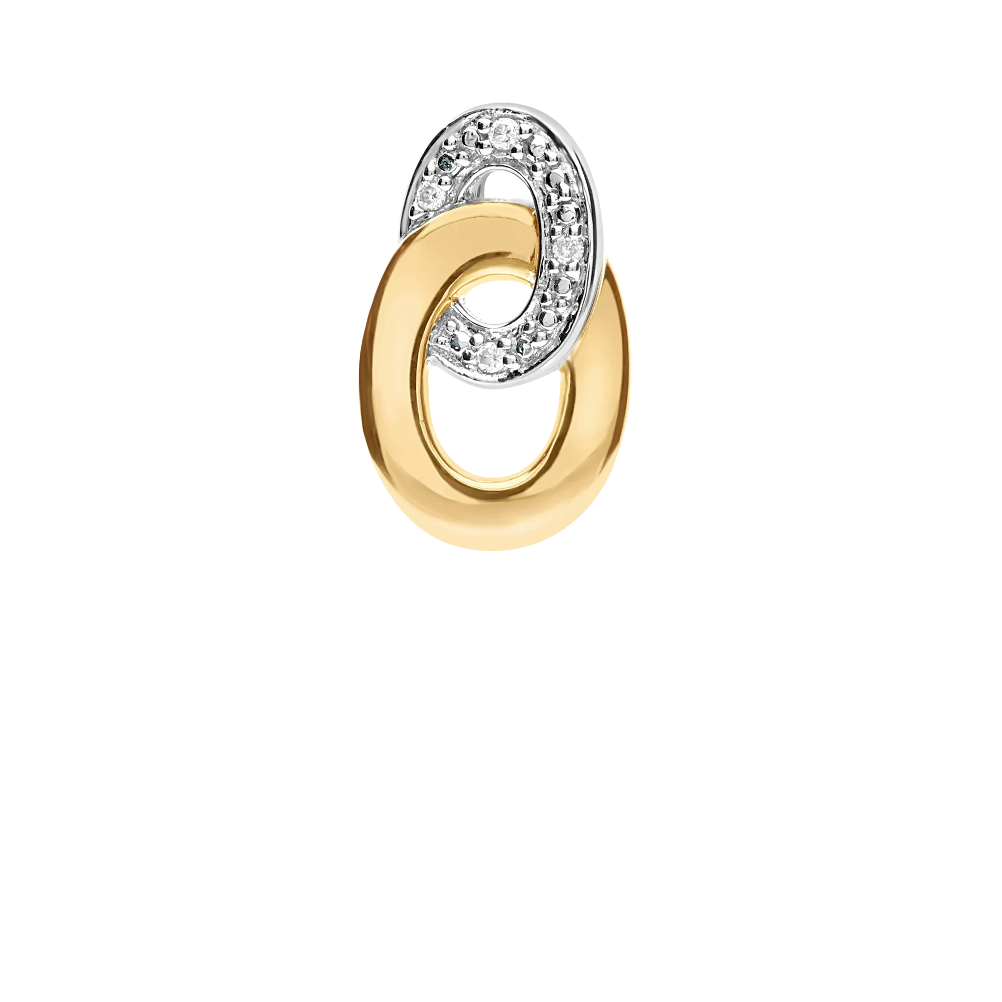 Pendant with diamonds 0.03ct 18K gold - Image 2