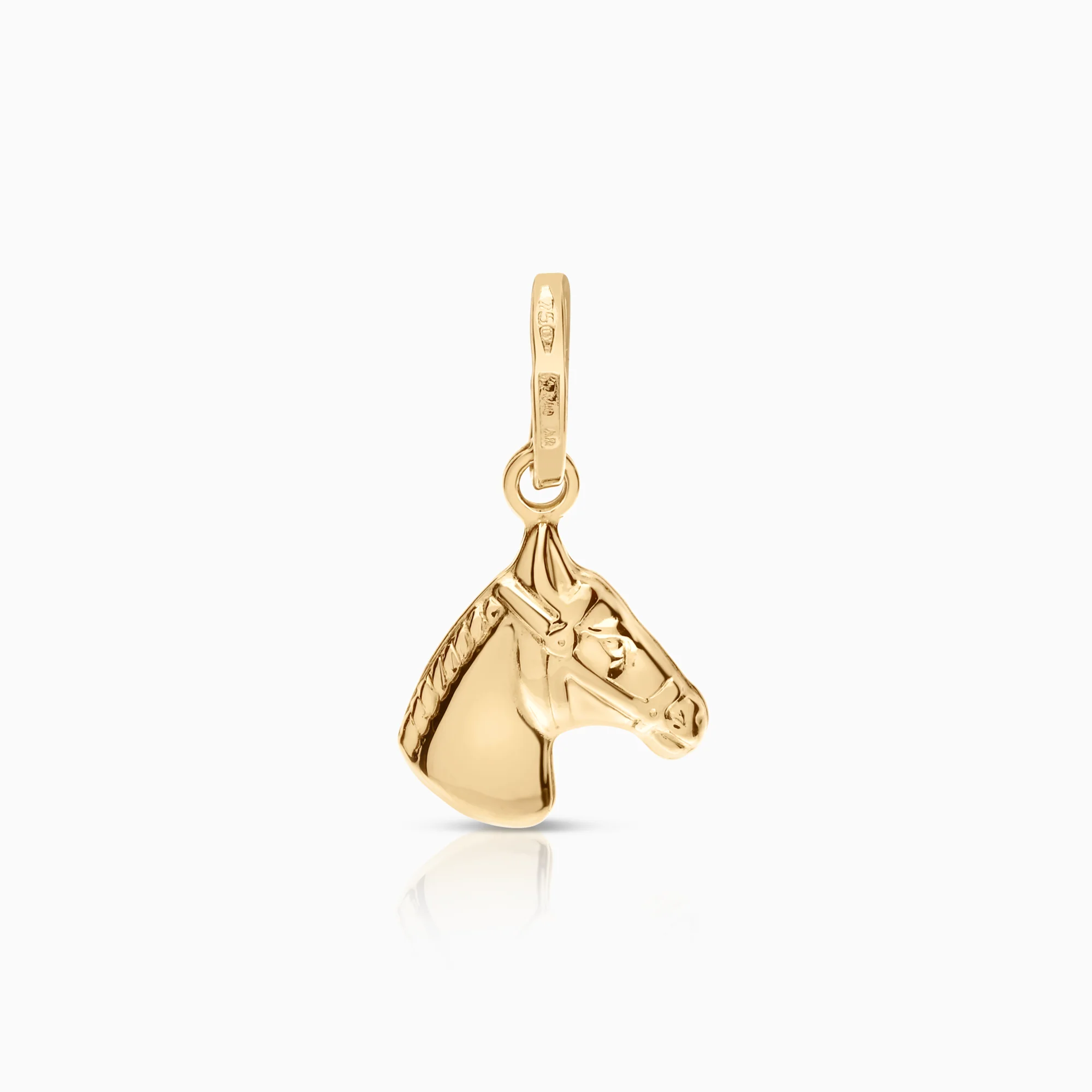Horse pendant 0.82g 18K gold