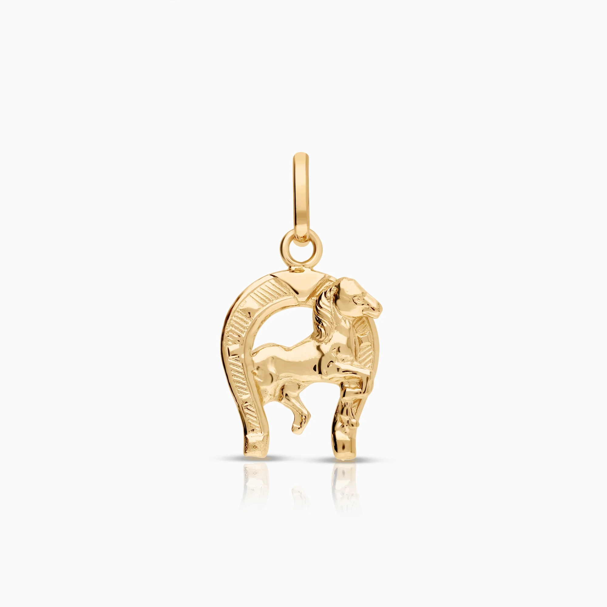 Horse pendant 2.13g 18K gold