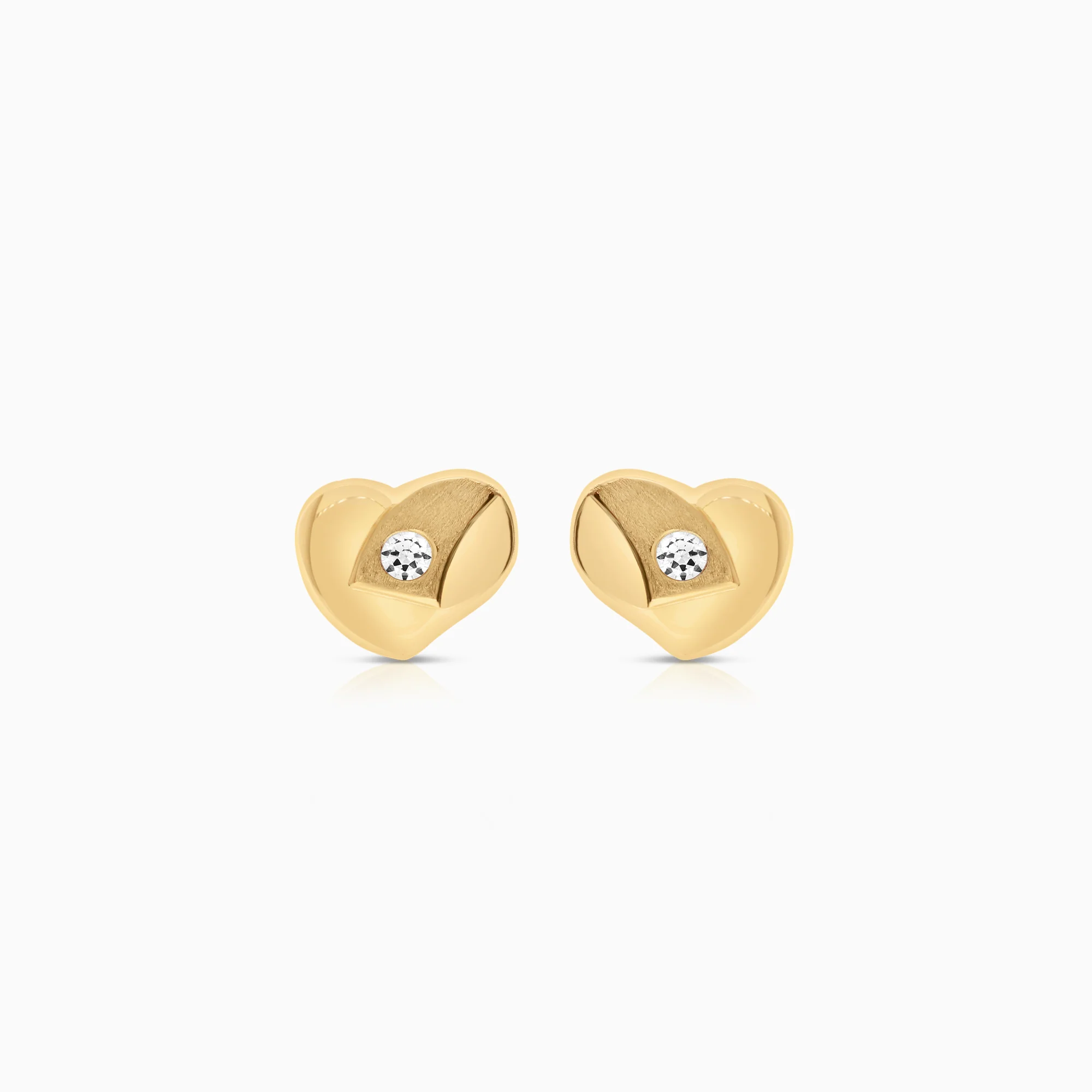 Heart pendant cubic zirconia 0.82g 18K gold