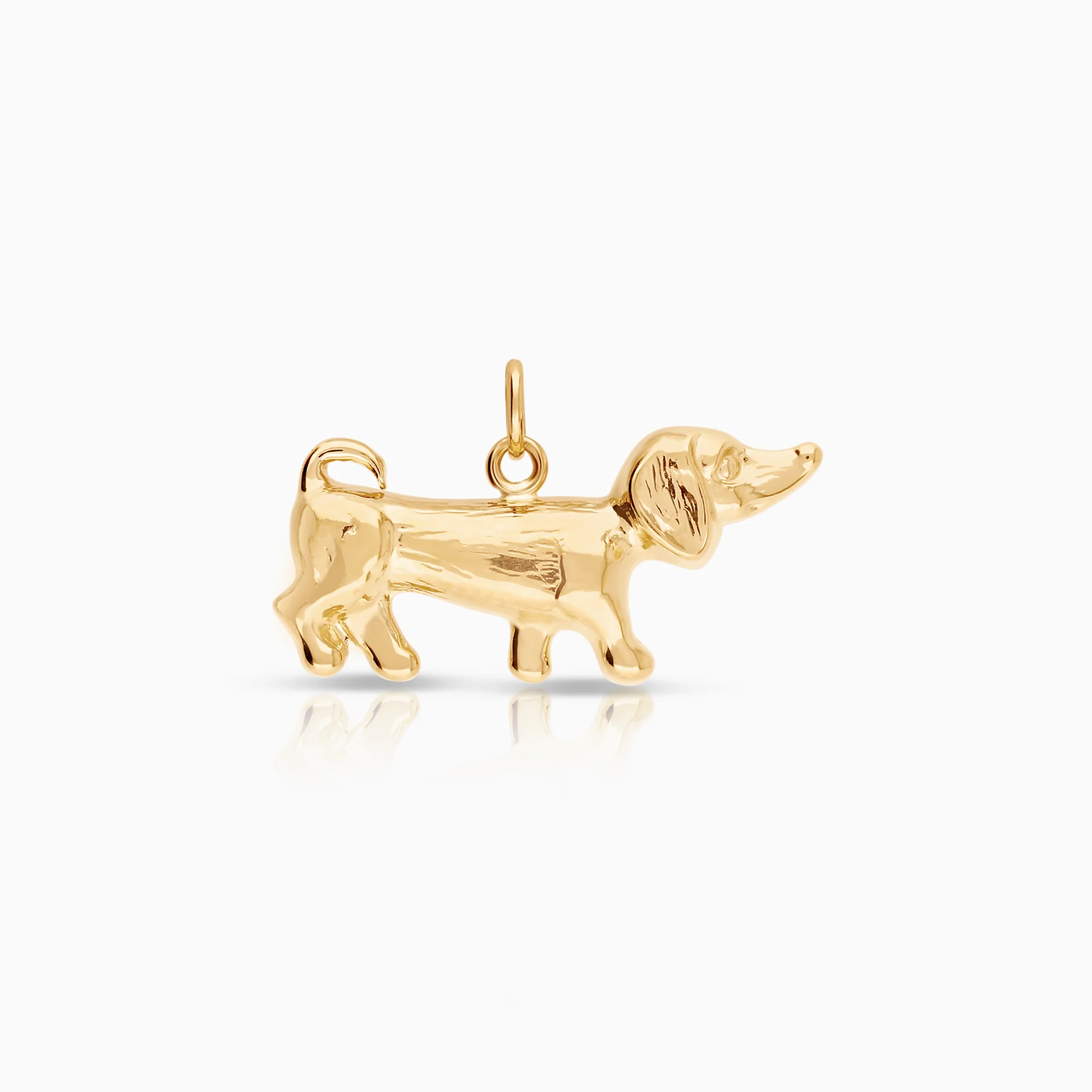 Dog pendant 1.87g 18K gold