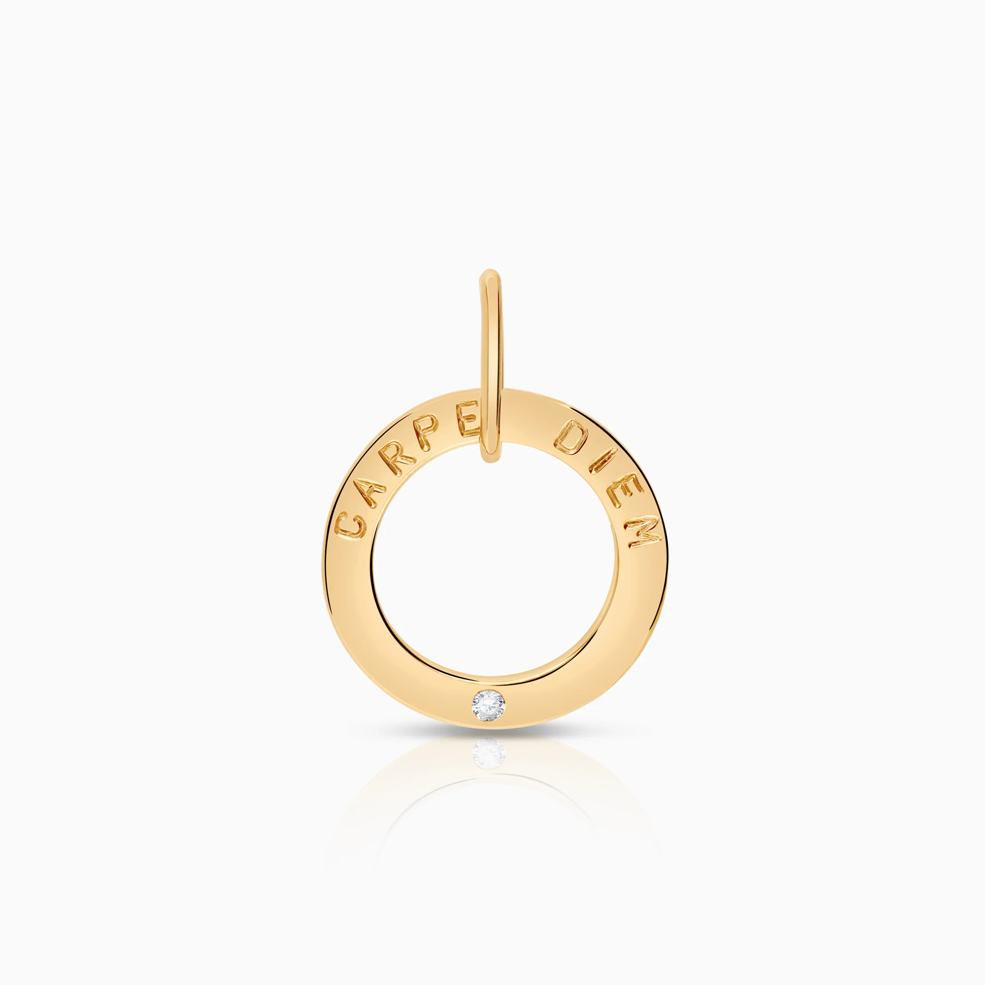 Pendant with diamond 0.03ct 18K gold