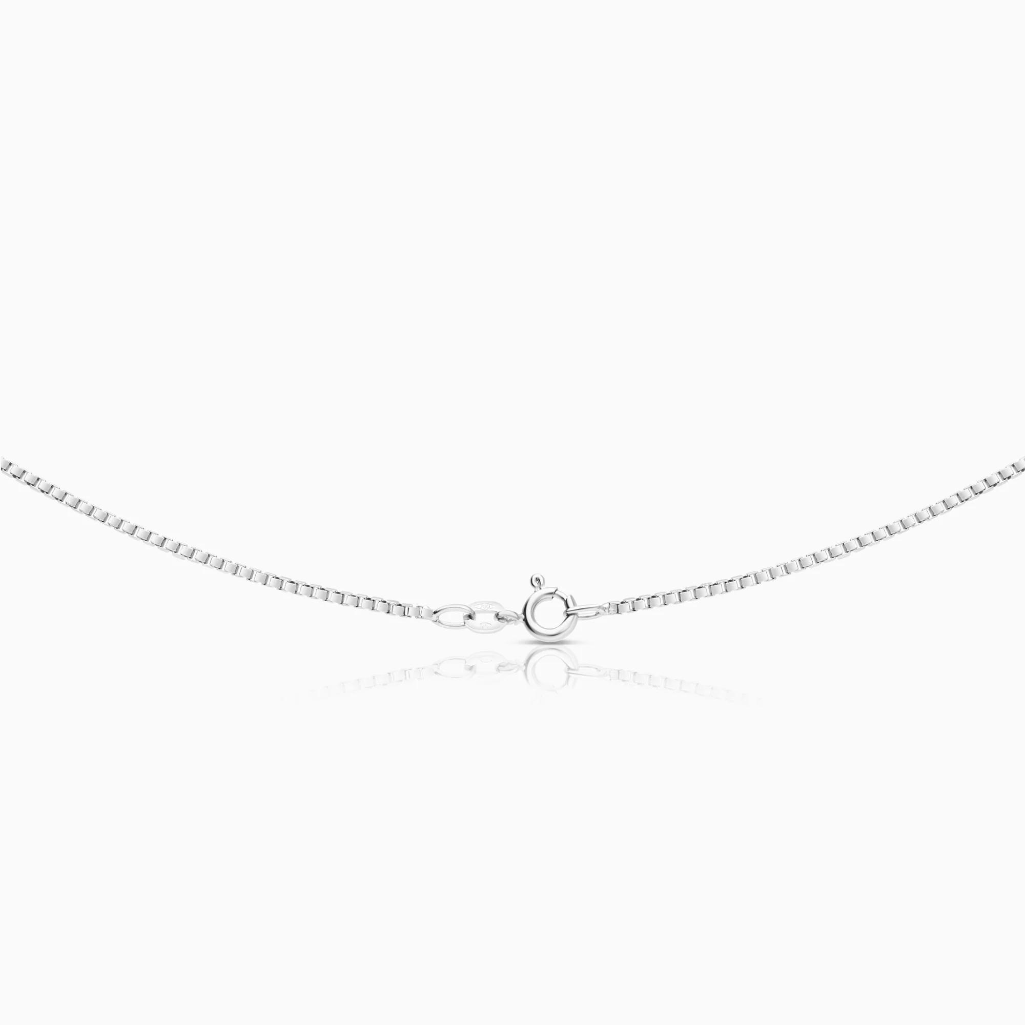 Necklace with diamond pendant 0.45ct 18K white gold - Image 2