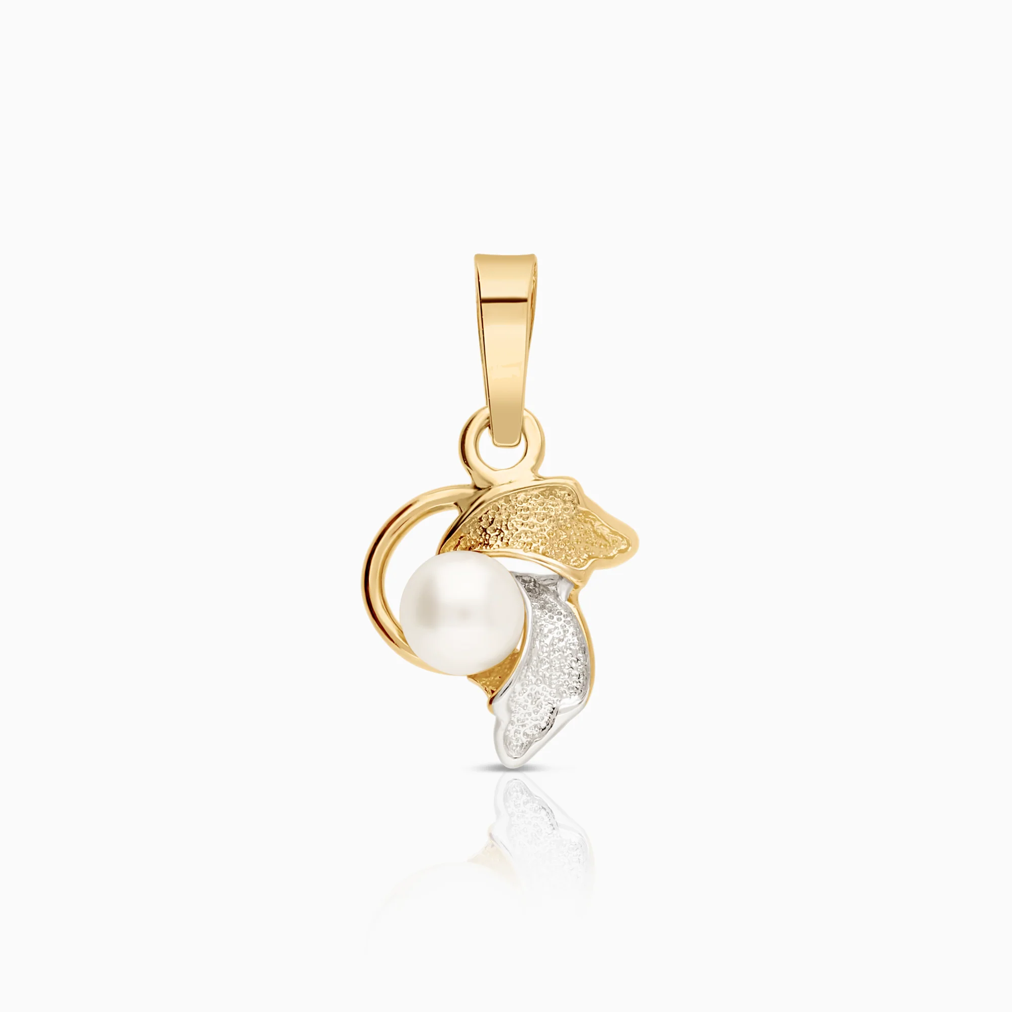 Pendant with pearl 0.66g 18K gold