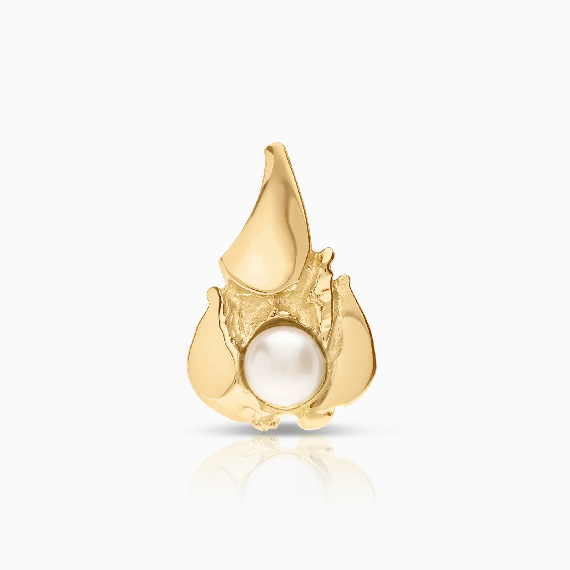 Pendant with pearl 1.05g 18K gold