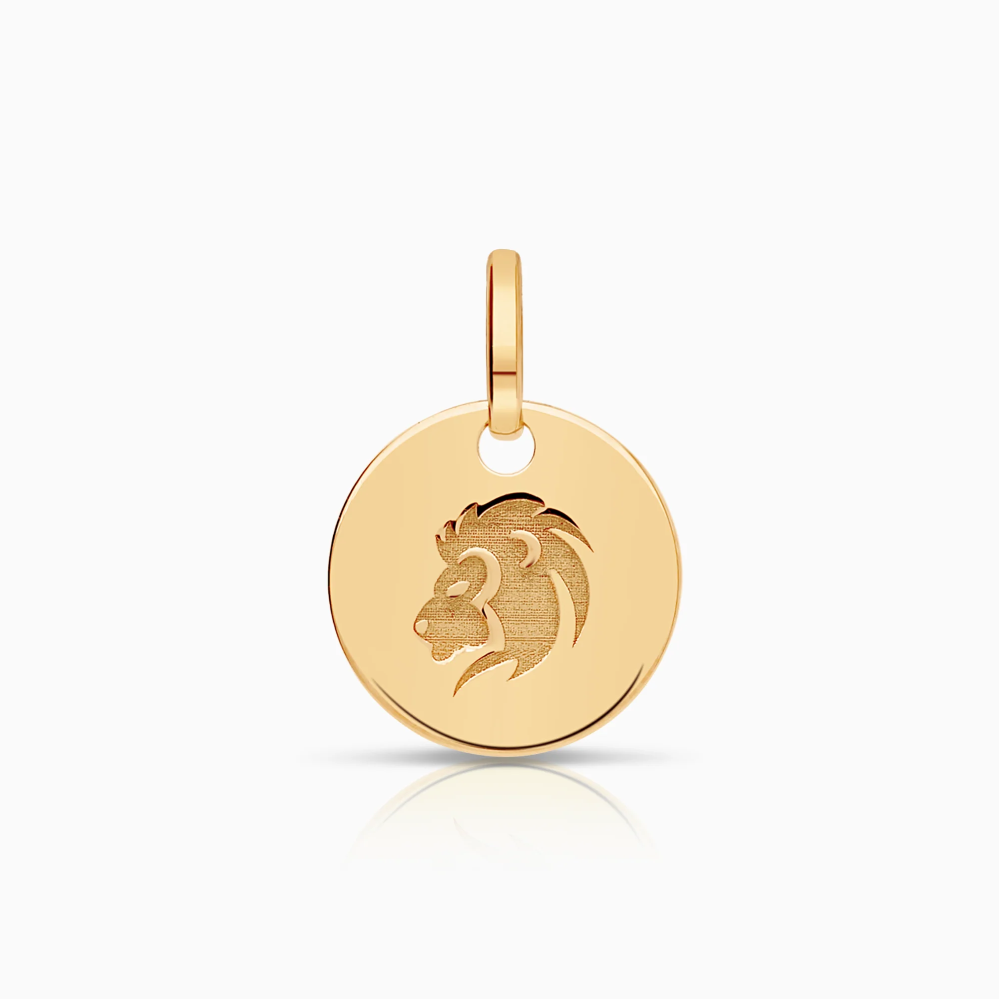 Leo zodiac pendant 0.36g 18K gold
