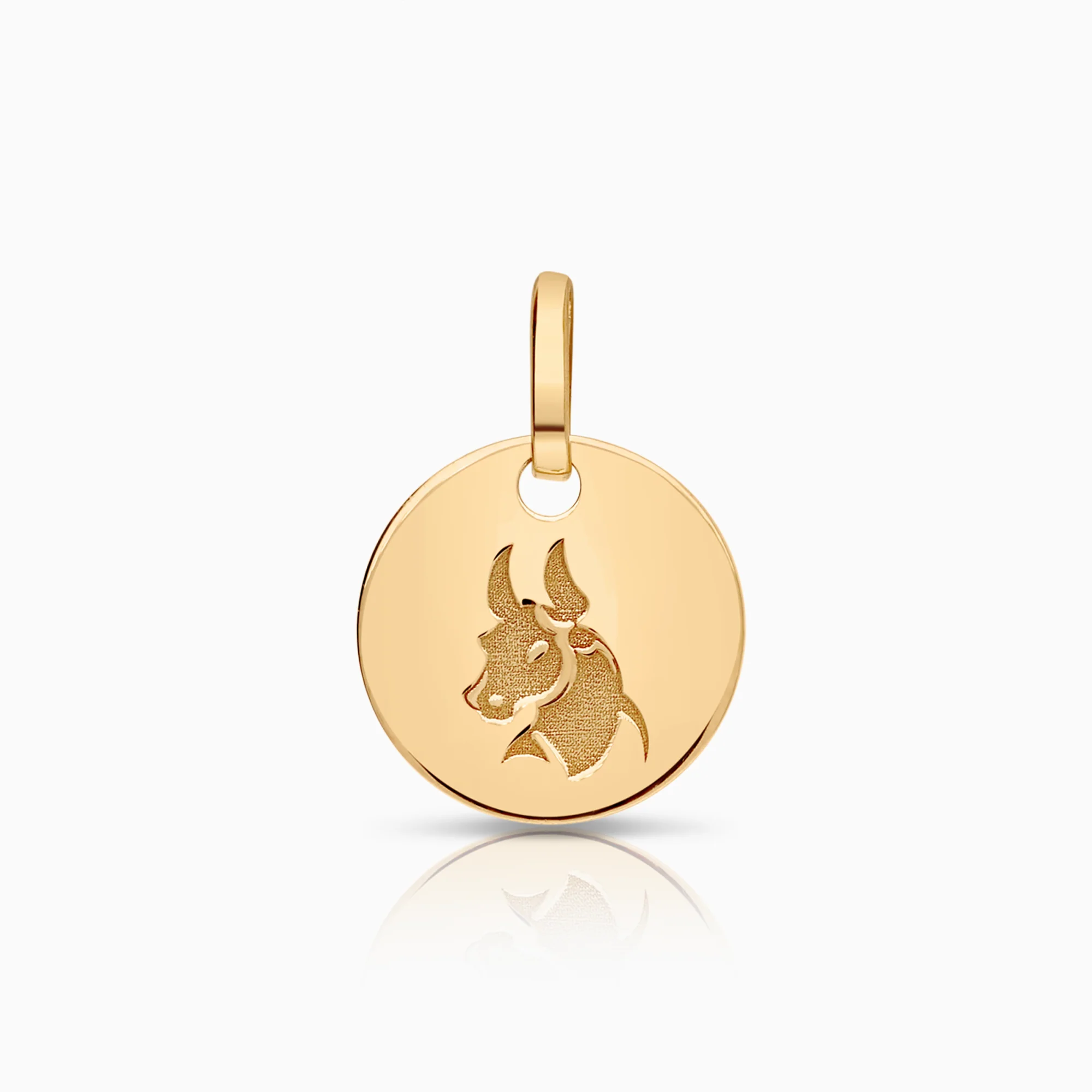 Pendant zodiac sign Taurus 0.36g 18K gold