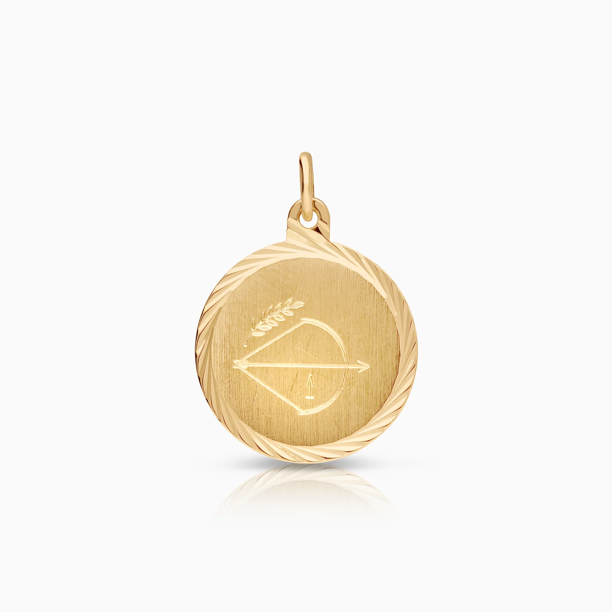 Sagittarius zodiac pendant 1.07g 18K gold