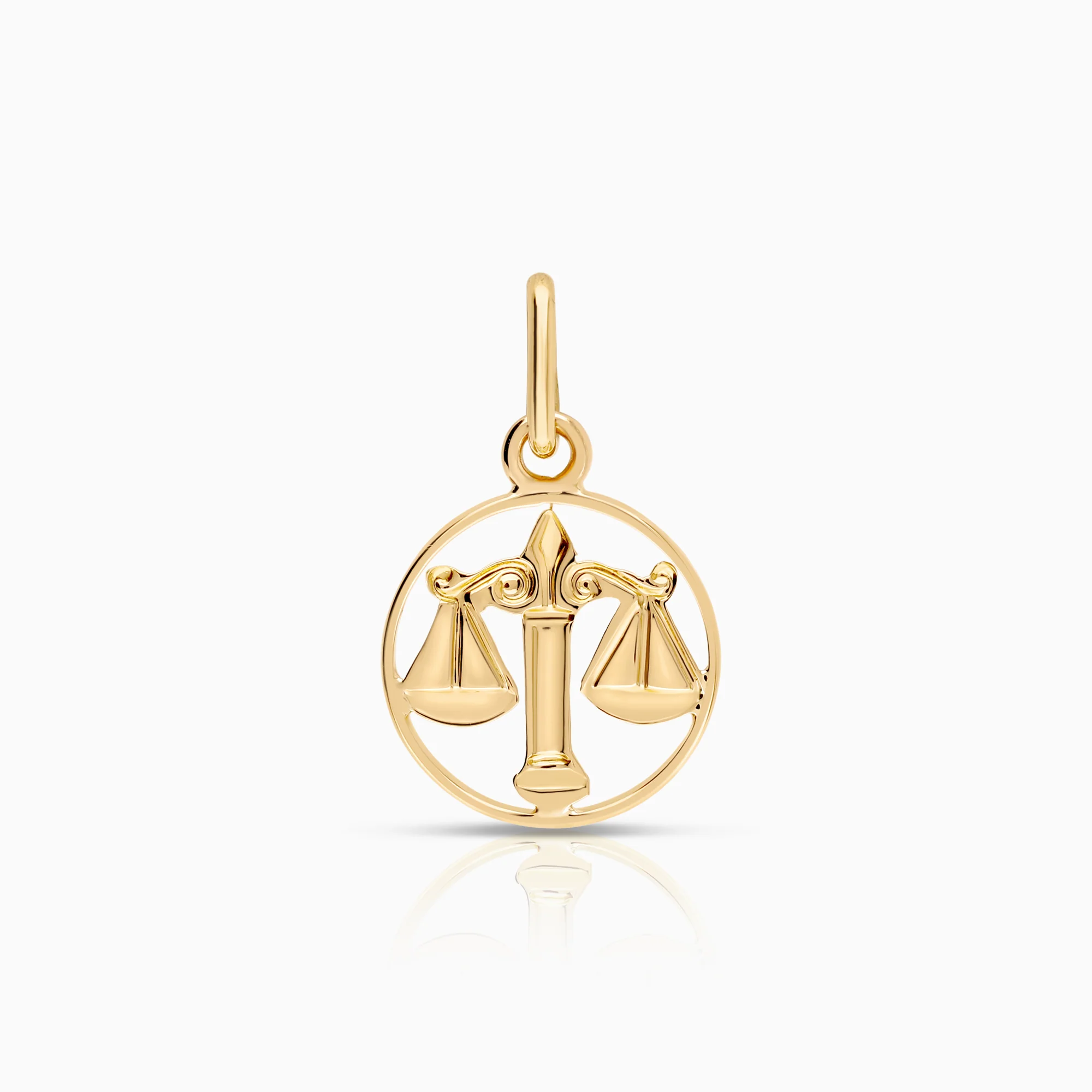 Pendant zodiac sign Libra 0.62g 18K gold