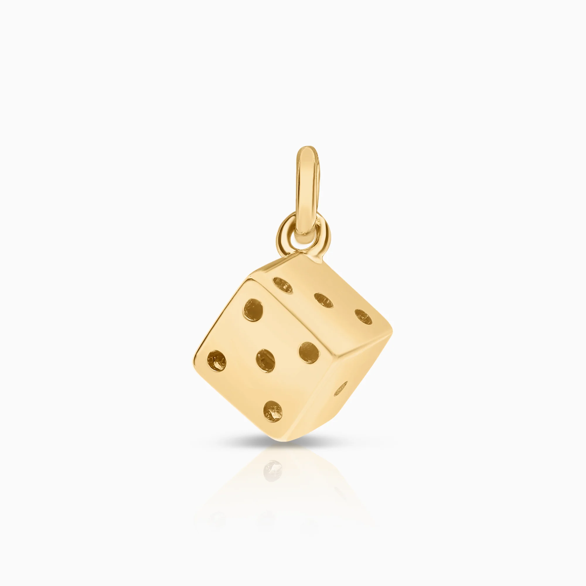Dice pendant 1.14g 18K gold