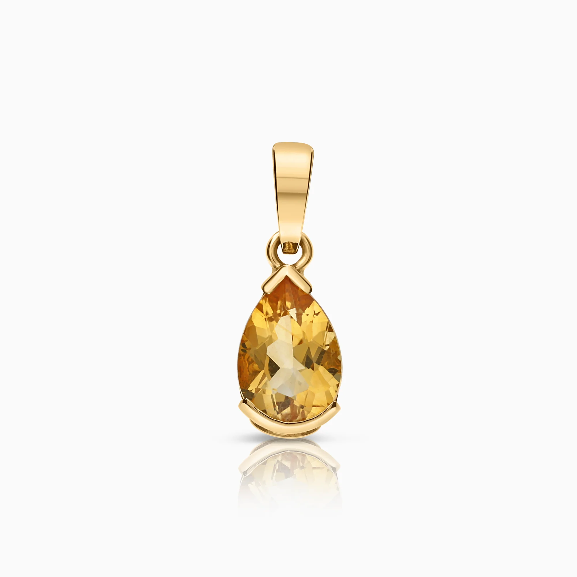 Topaz pendant 18K gold