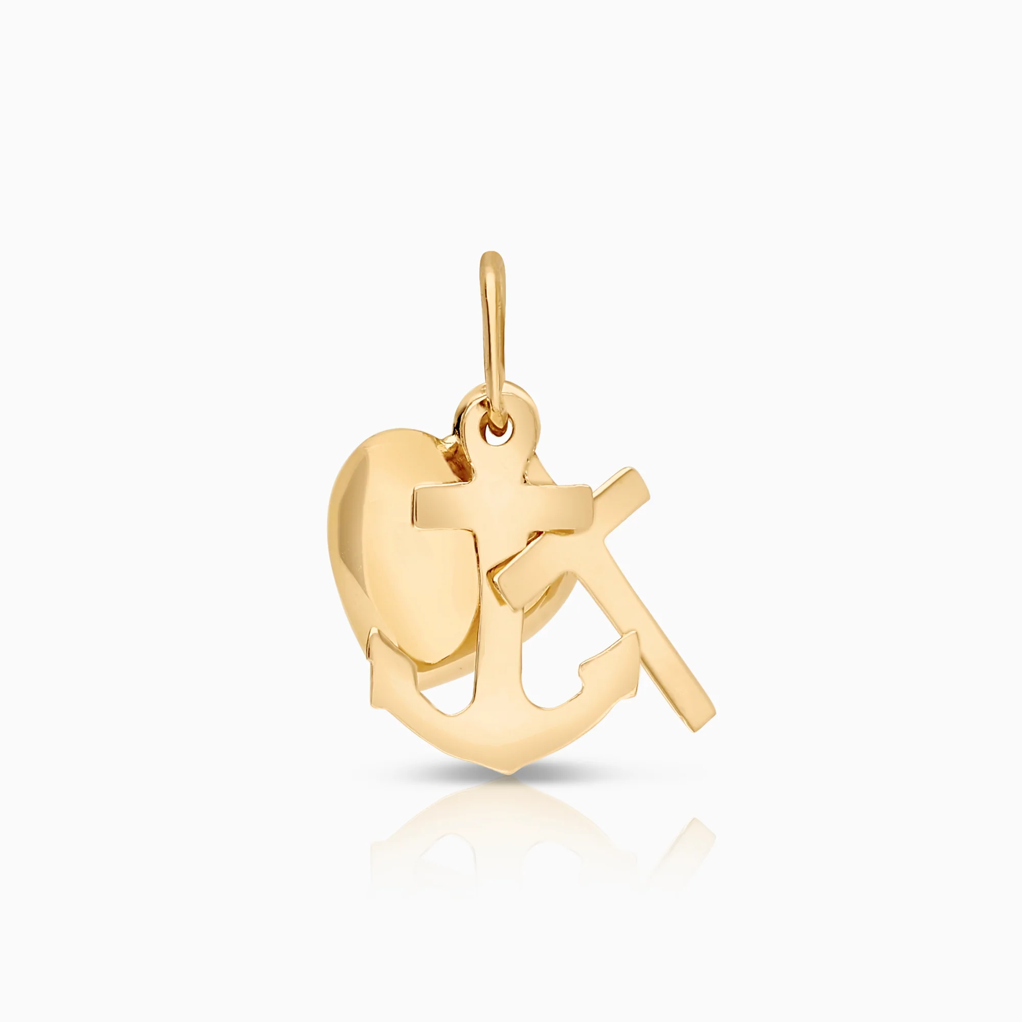 Faith, hope and love pendant 0.48g 18K gold