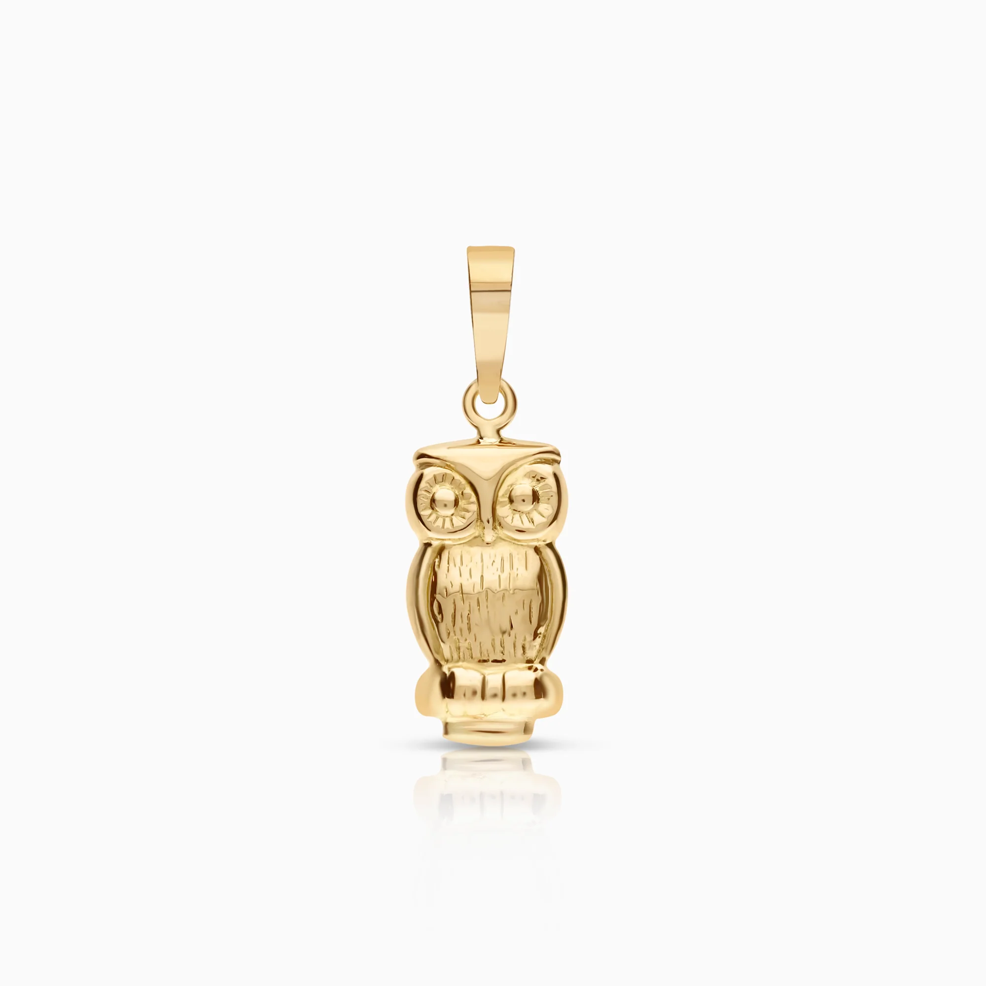 Owl pendant 0.48g 18K gold