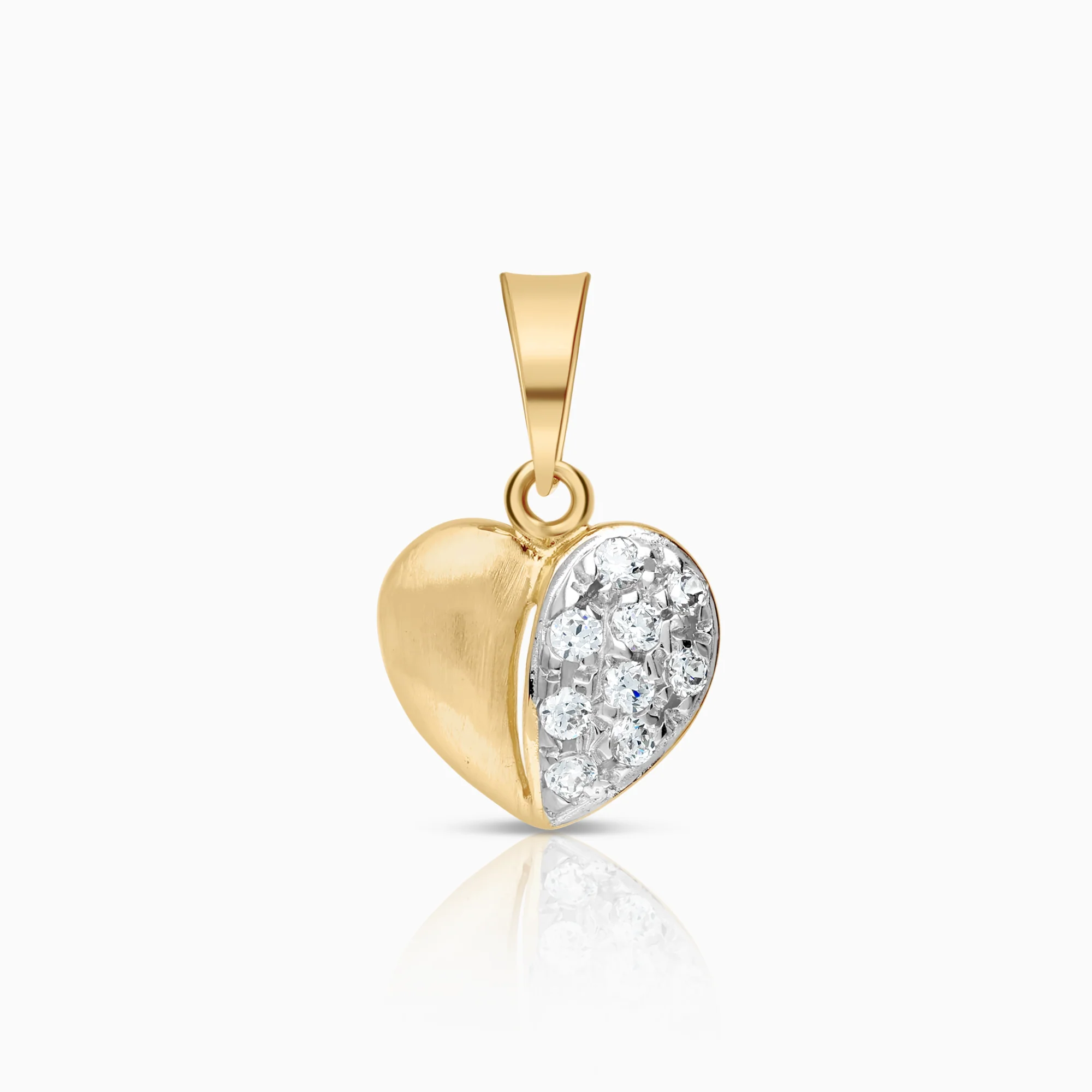 Heart pendant 1.07g 18K gold