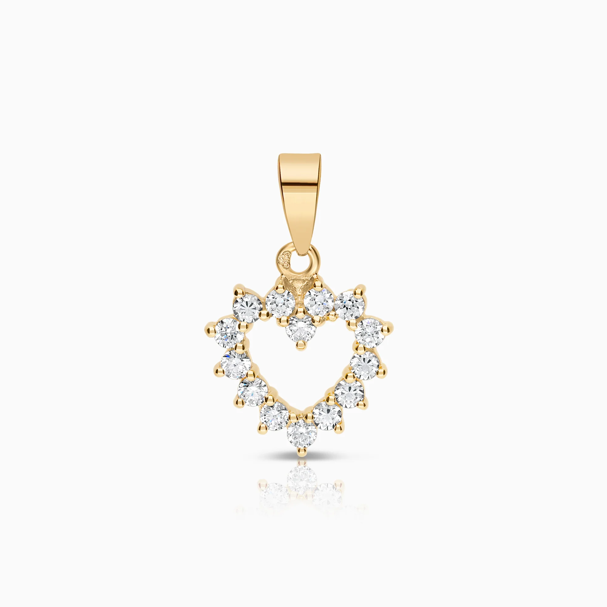 Heart pendant 1.31g 18K gold
