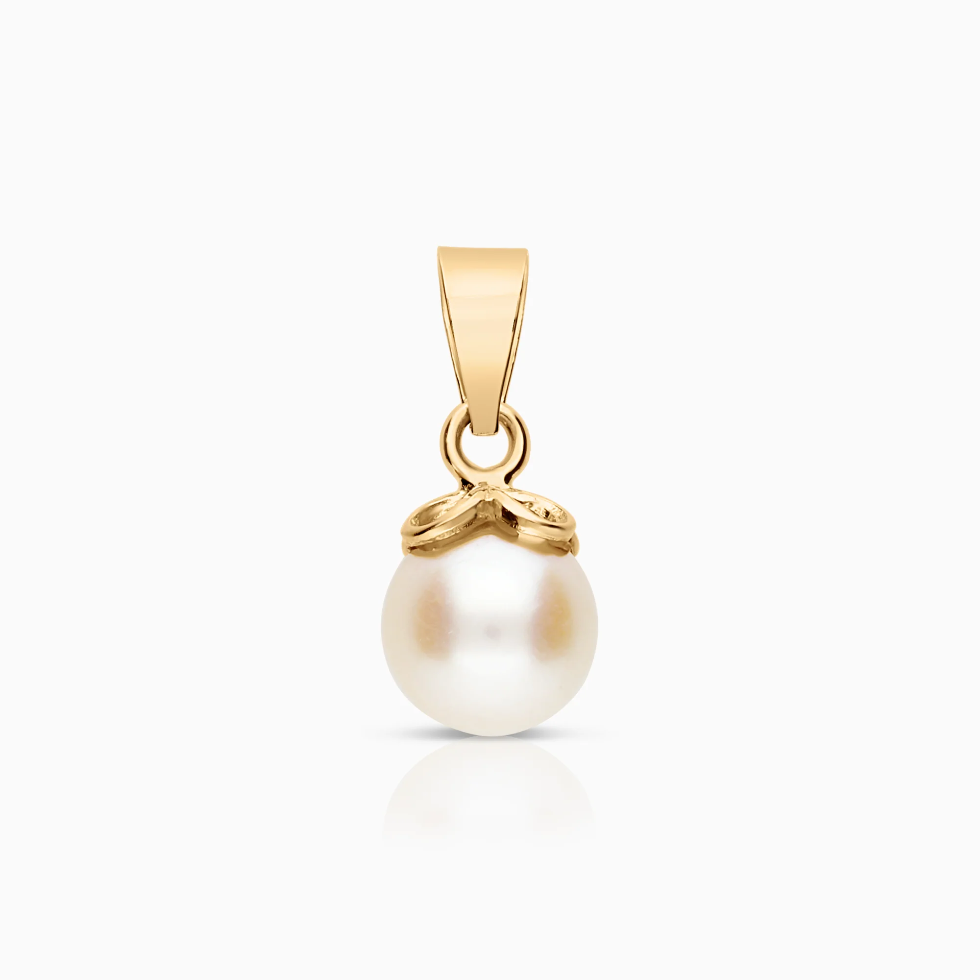 Pearl pendant 0.54g 18K gold