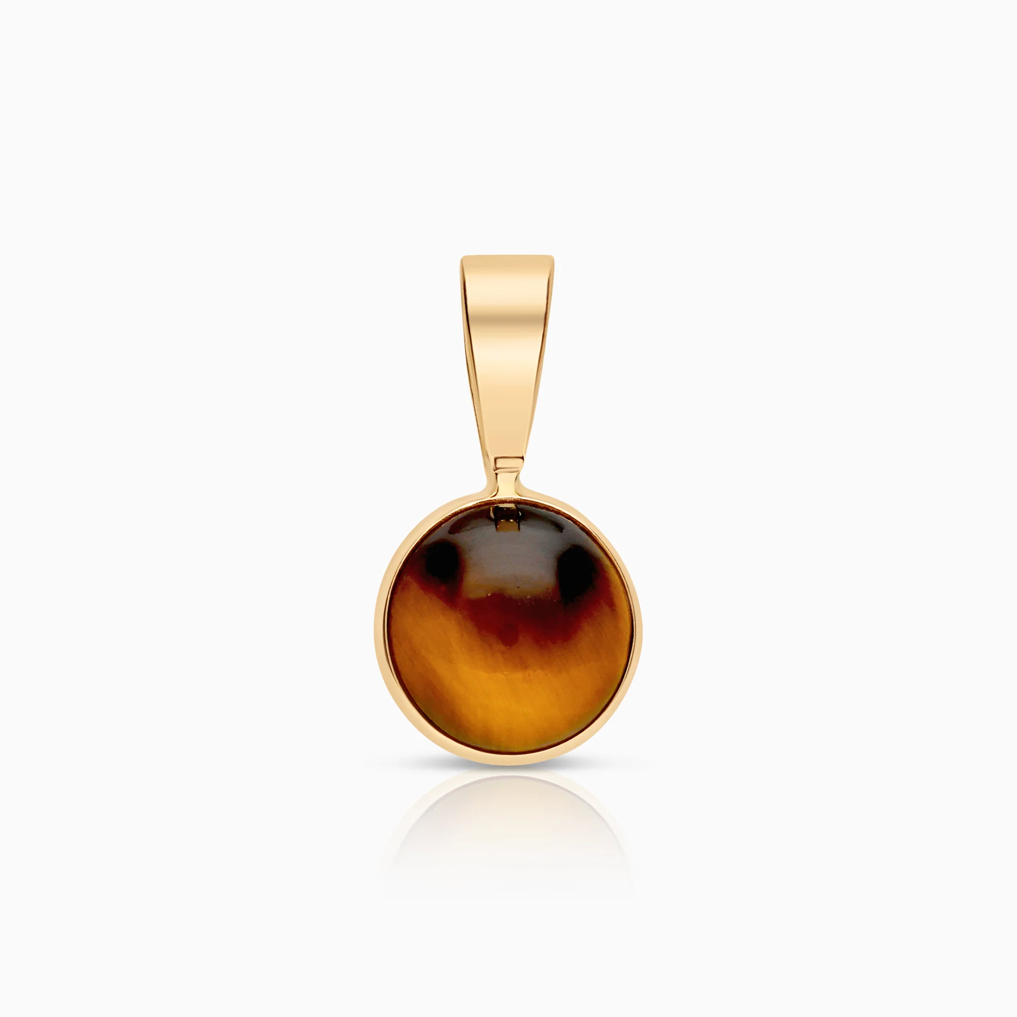 Pendant with tiger's eye 0.75g 18K gold