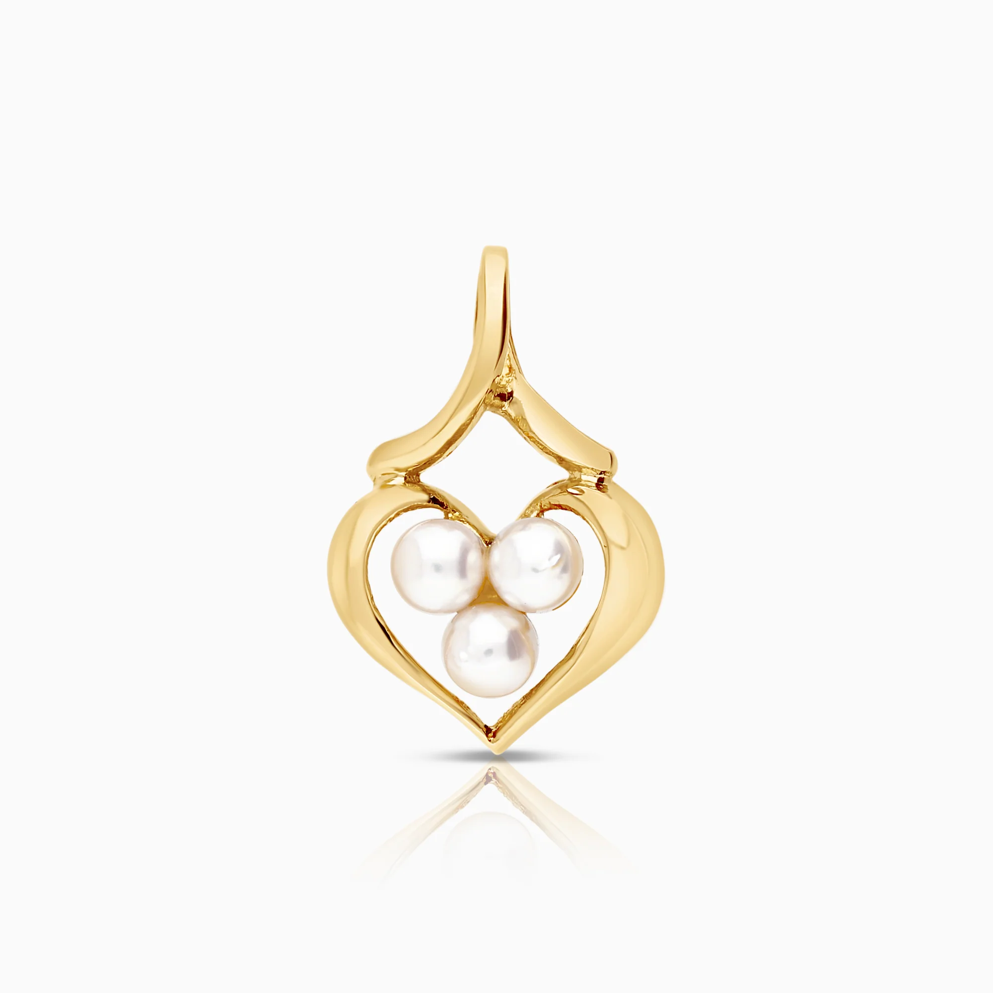 Pearl pendant 0.94g 18K gold