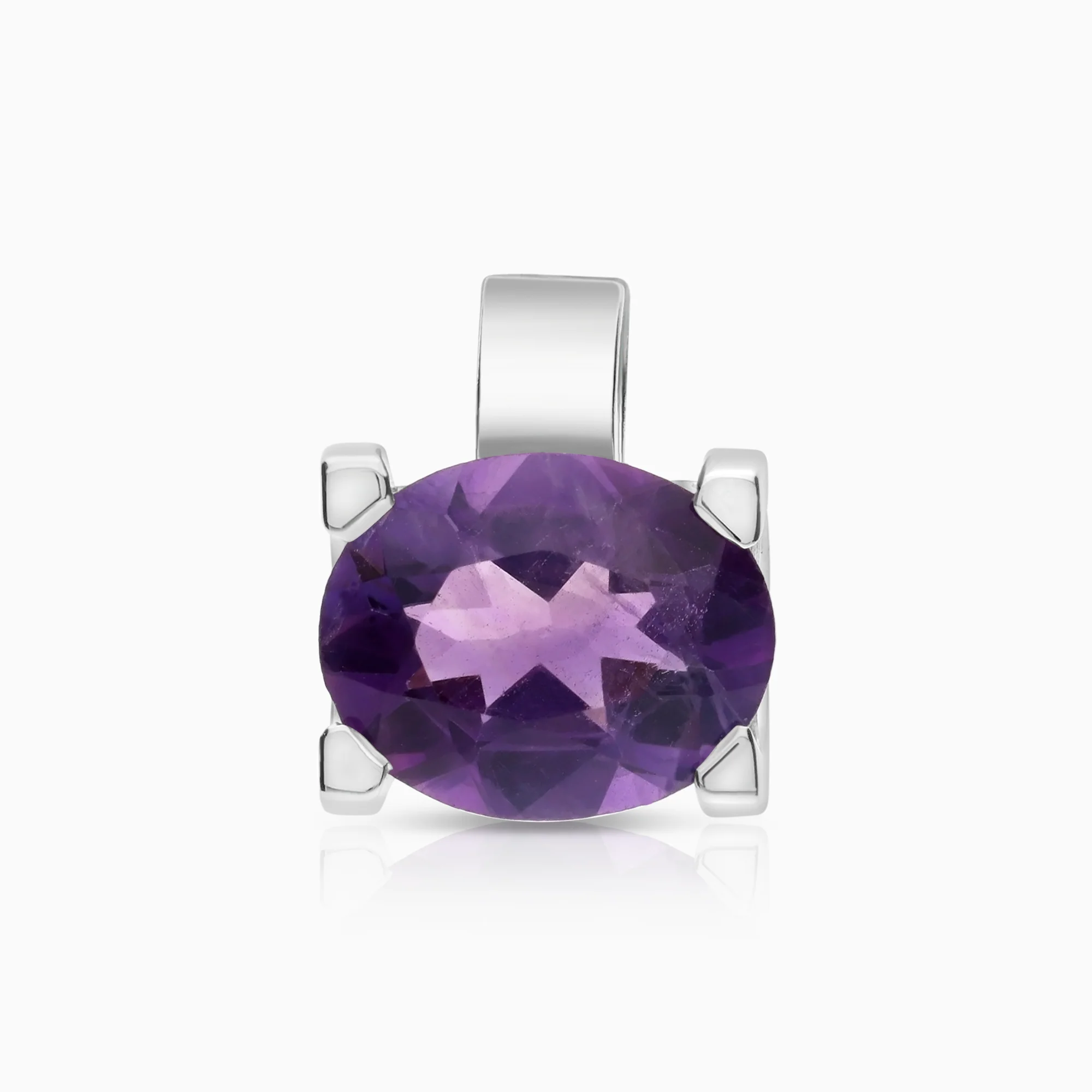Pendant amethyst 2.24g 18K white gold