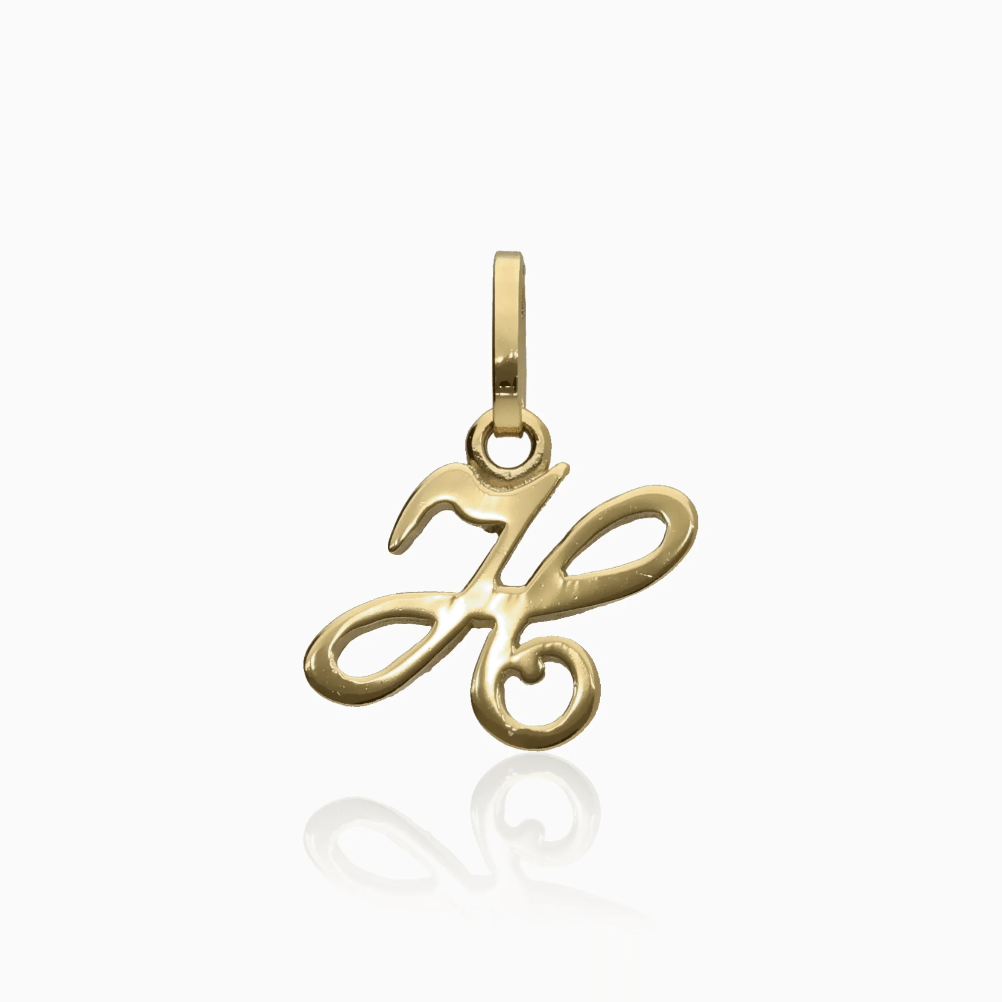 Letter pendant 0.62g 18K gold