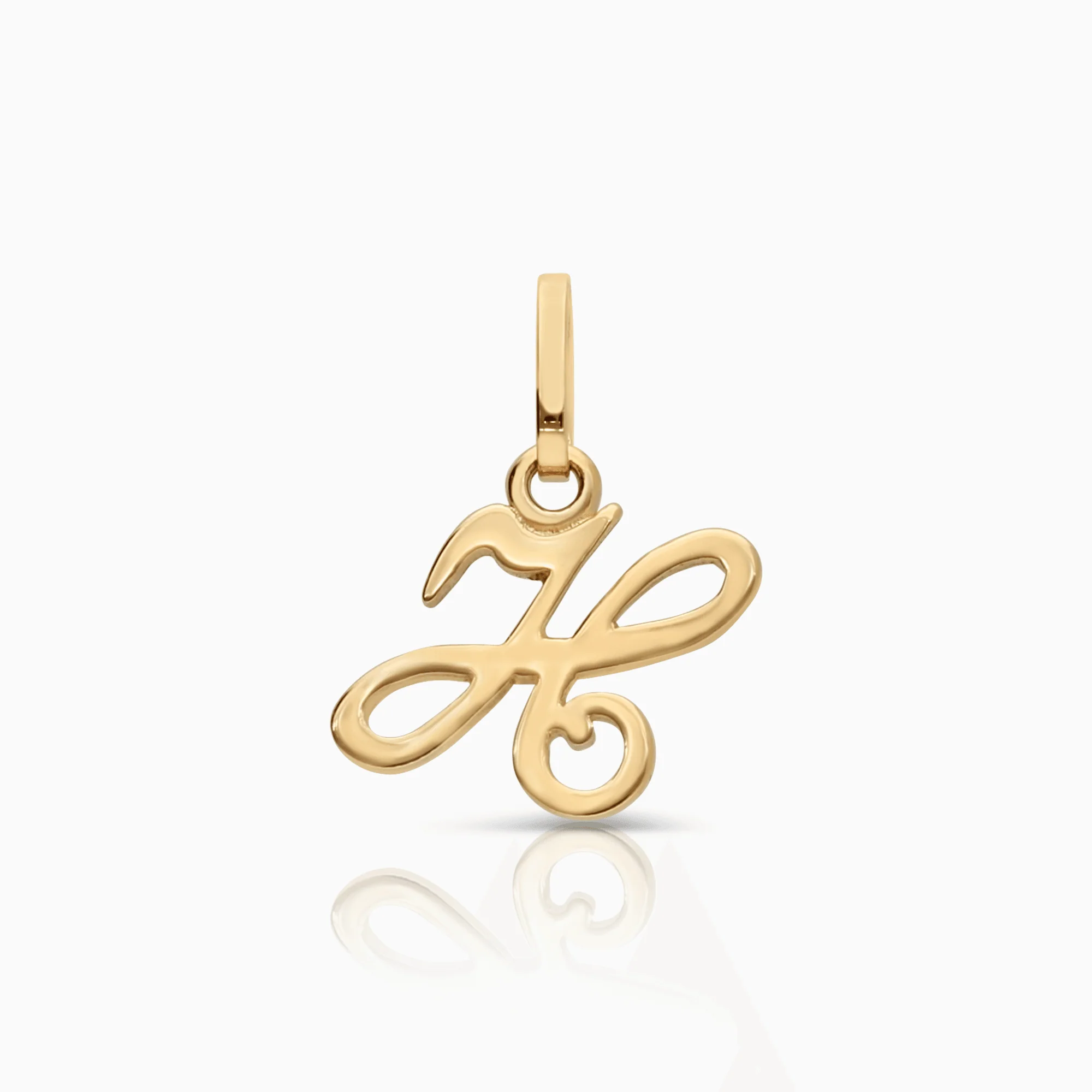 Letter pendant 0.62g 18K gold - Image 2