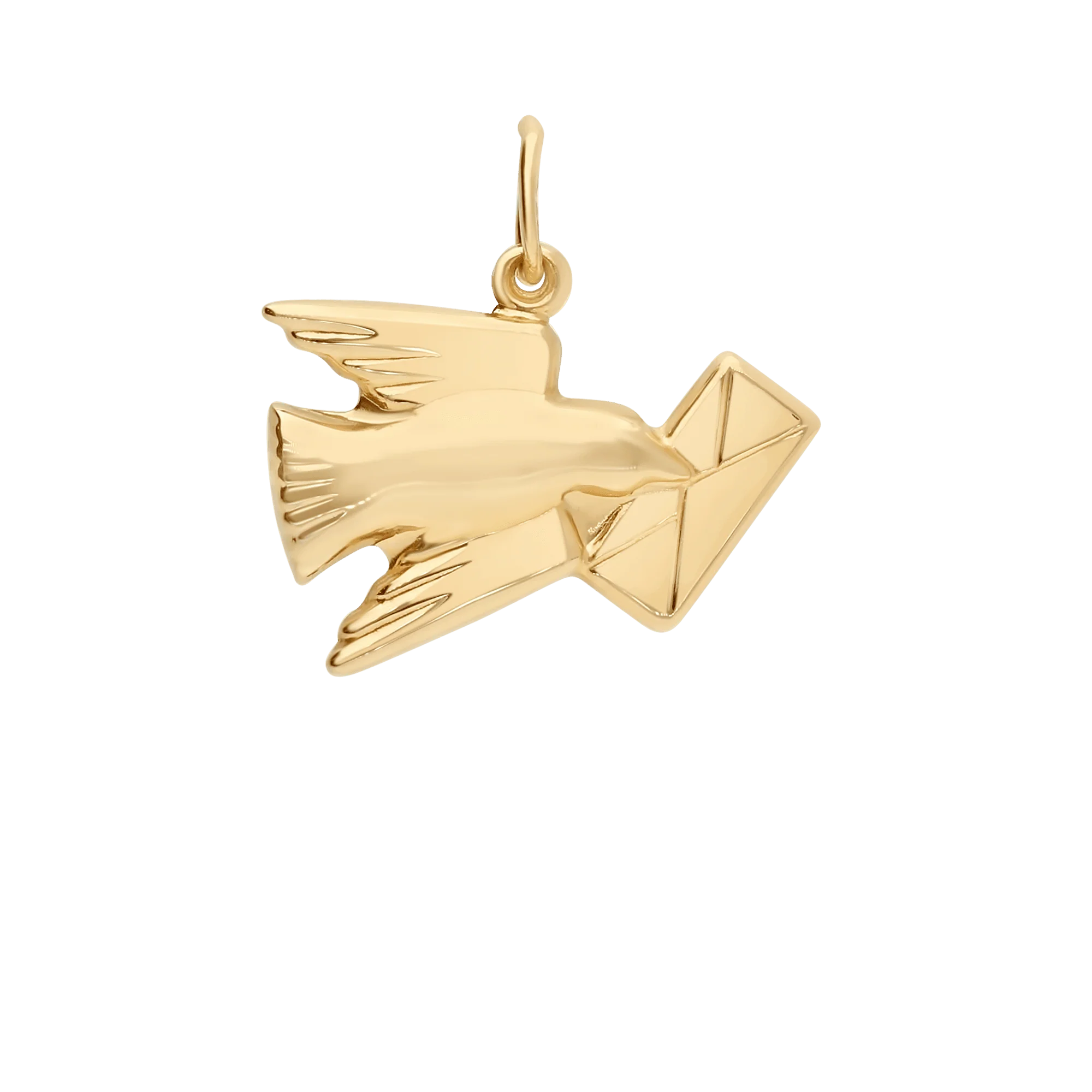 Carrier pigeon pendant 0.95g 18K gold - Image 2