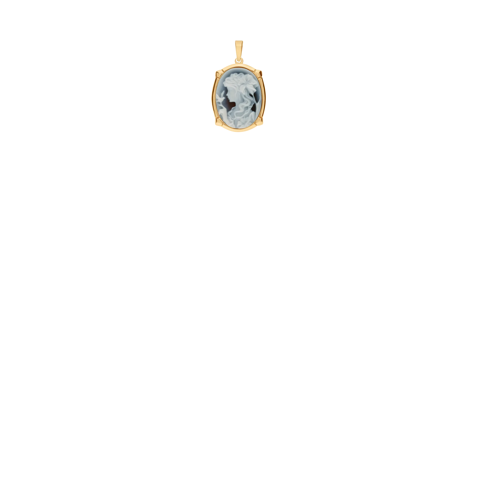 Cameo pendant 3.71g 18K gold - Image 2