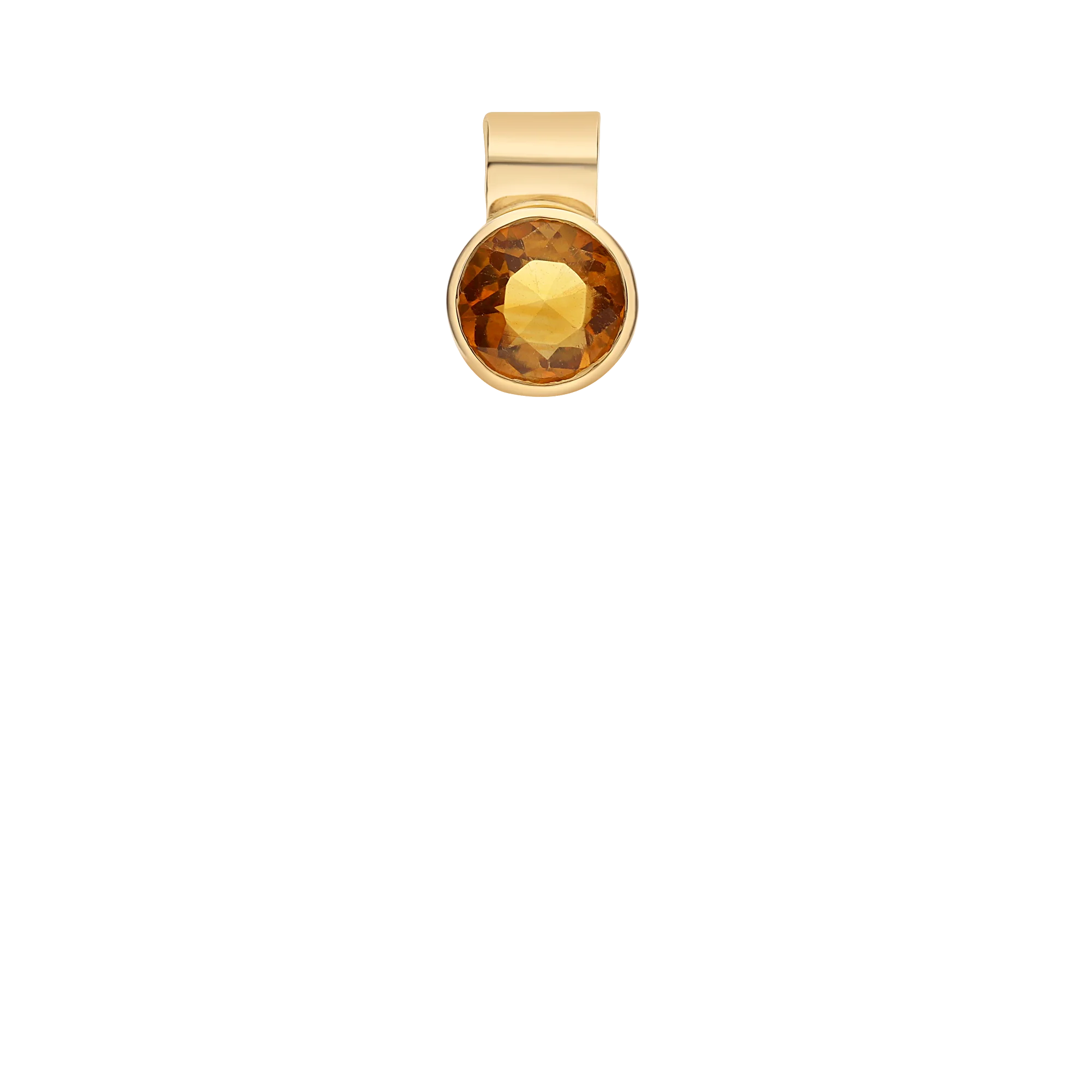 Citrine Pendant 1.26g 18K Gold - Image 2