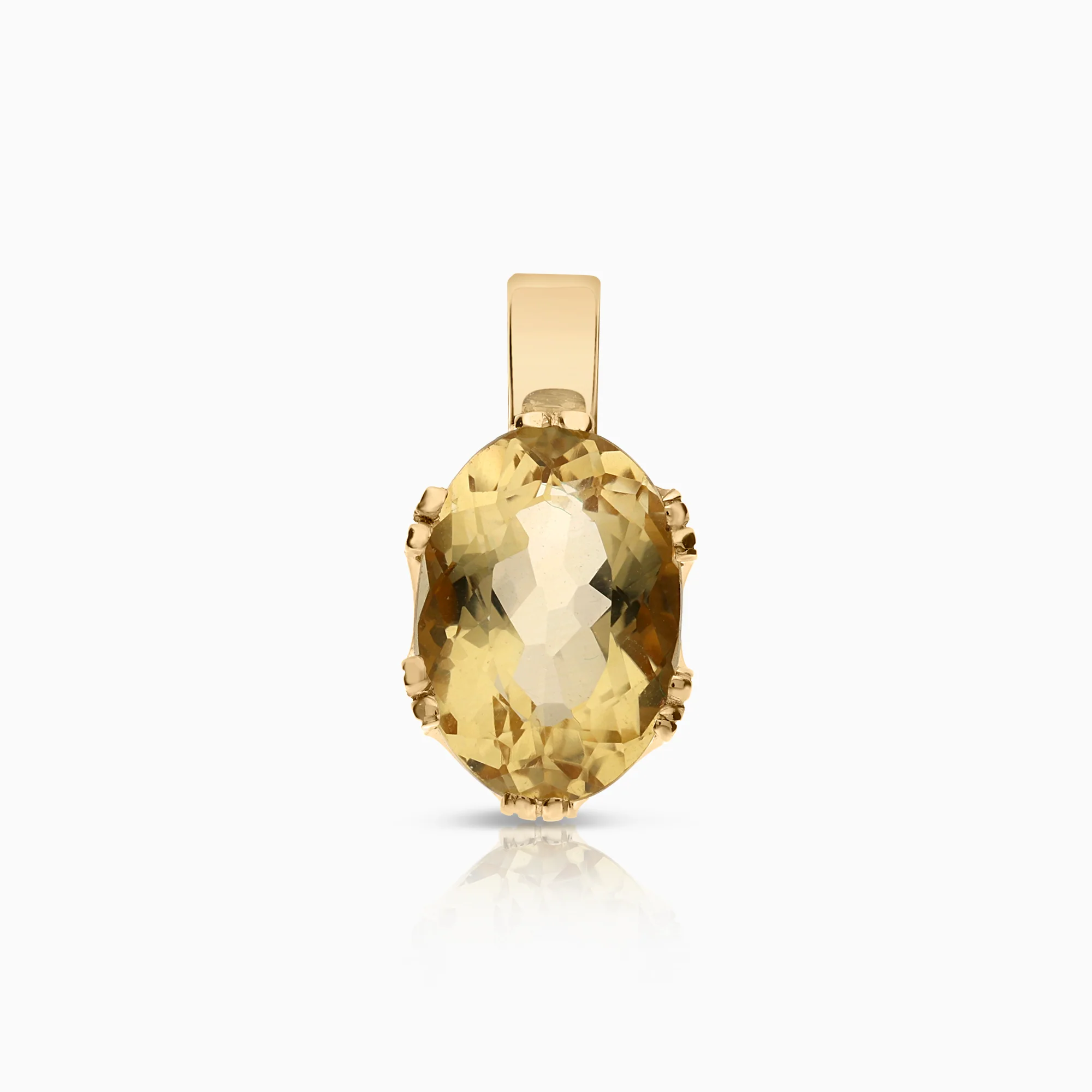Pendant citrine 2.84g 18K gold
