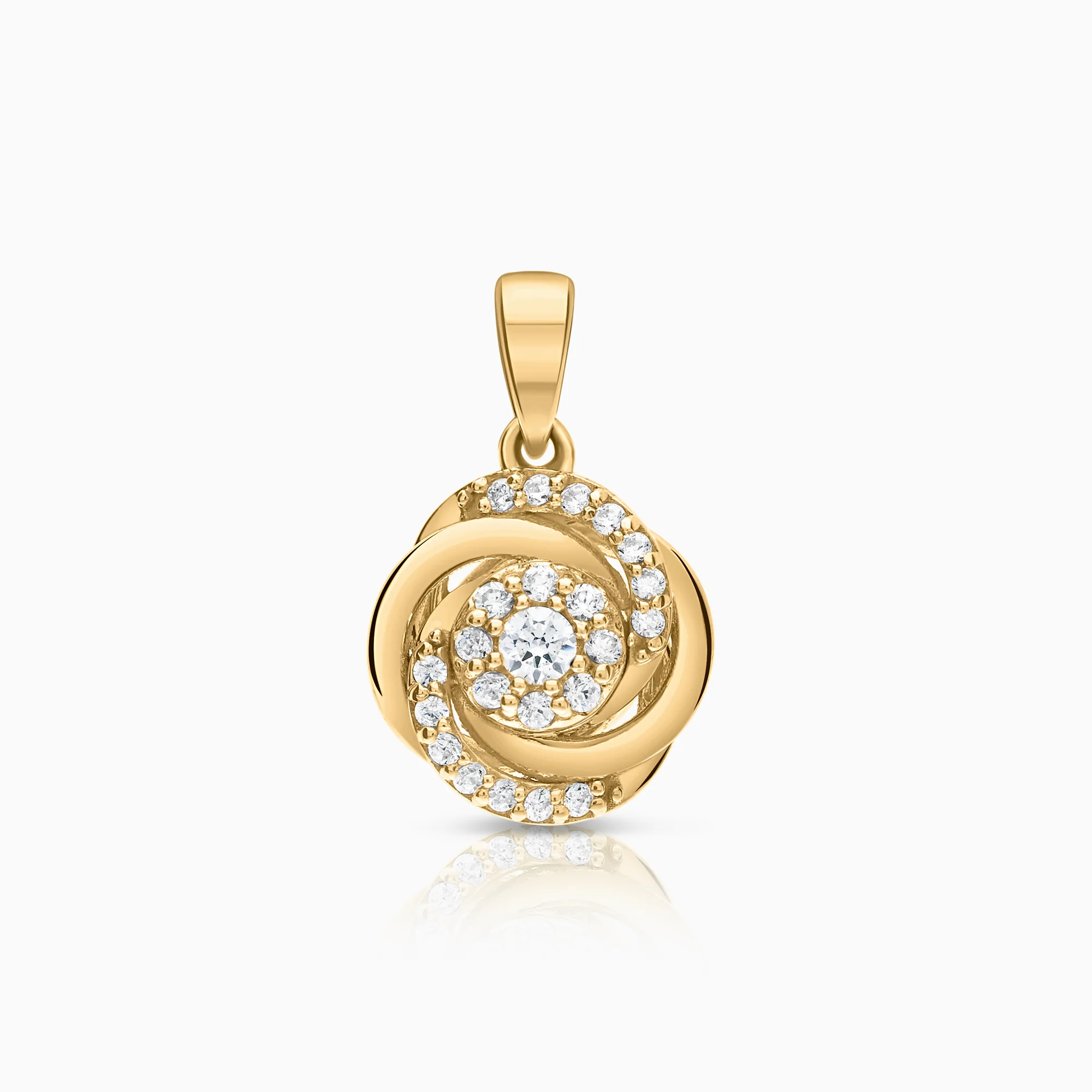 Pendant cubic 2.25g 18K gold