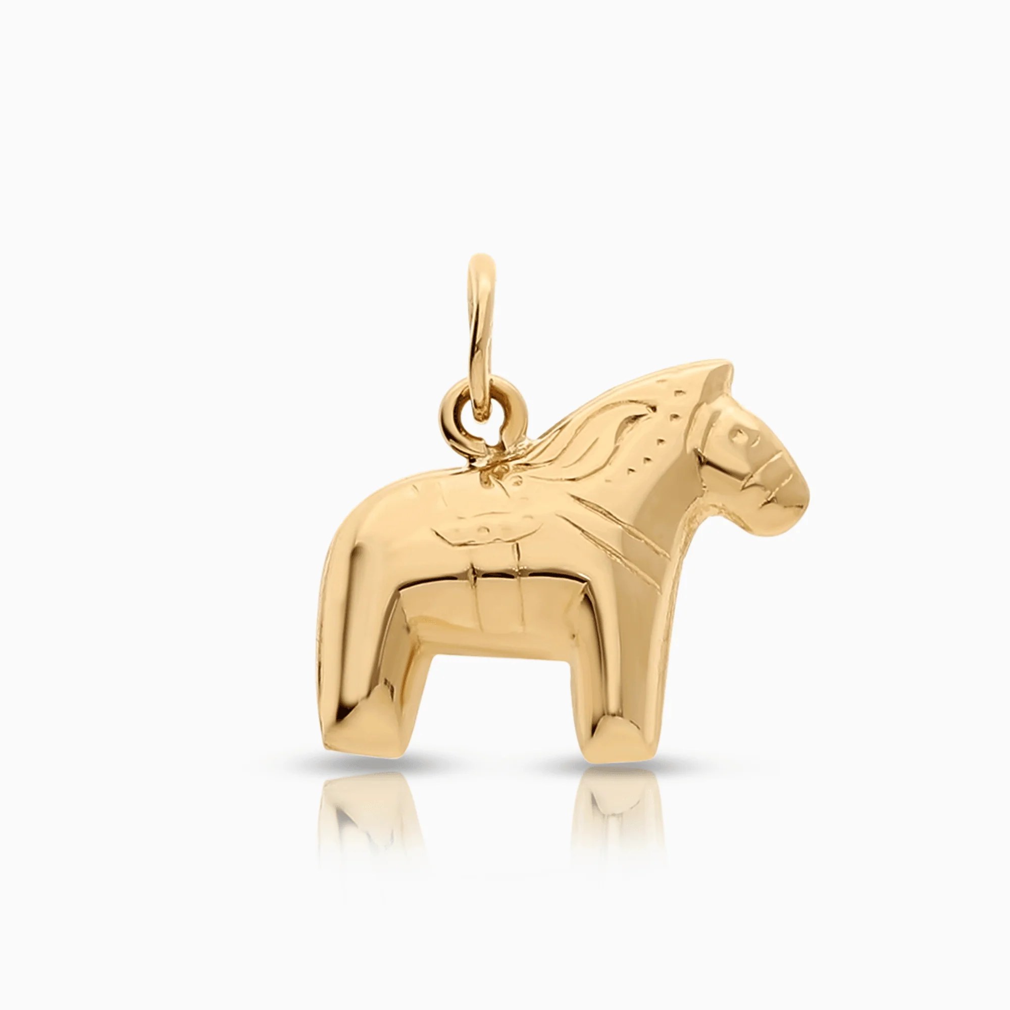 Dala Horse Pendant 0.60g 18K Gold
