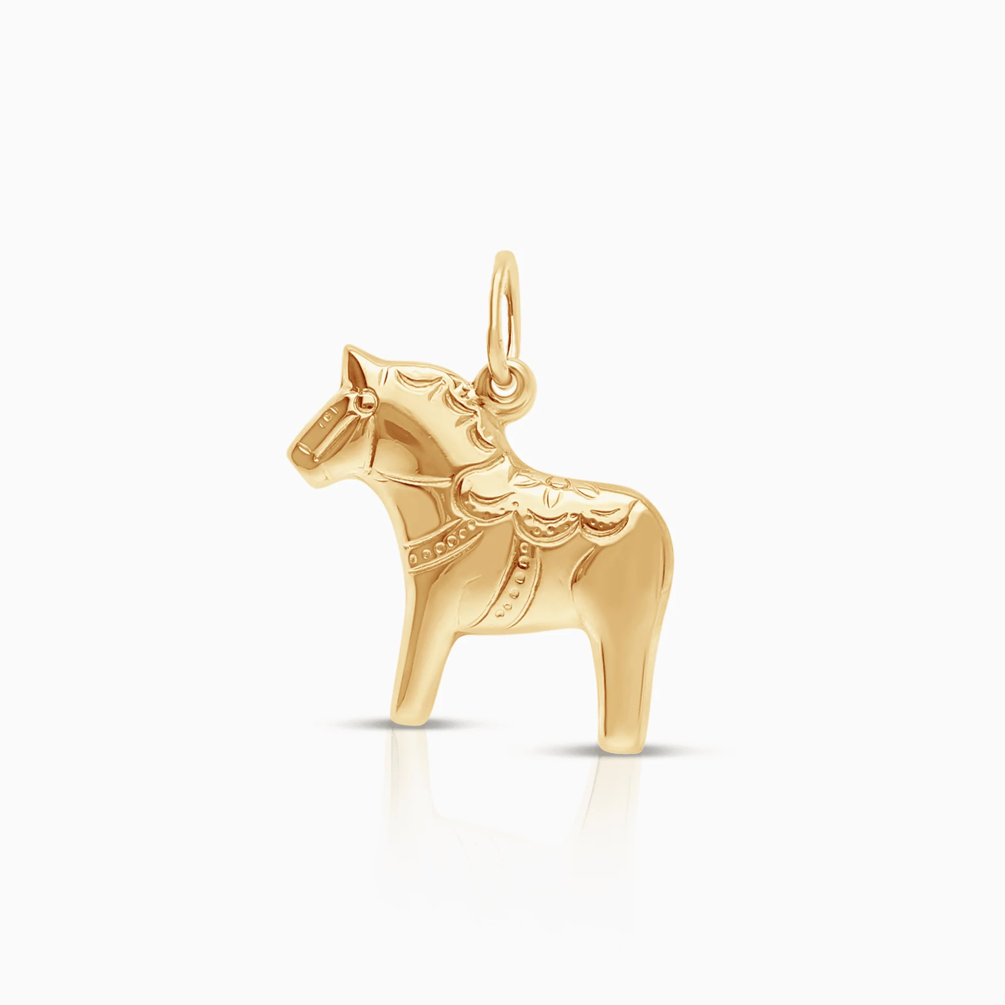 Dala Horse Pendant 0.89g 18K Gold