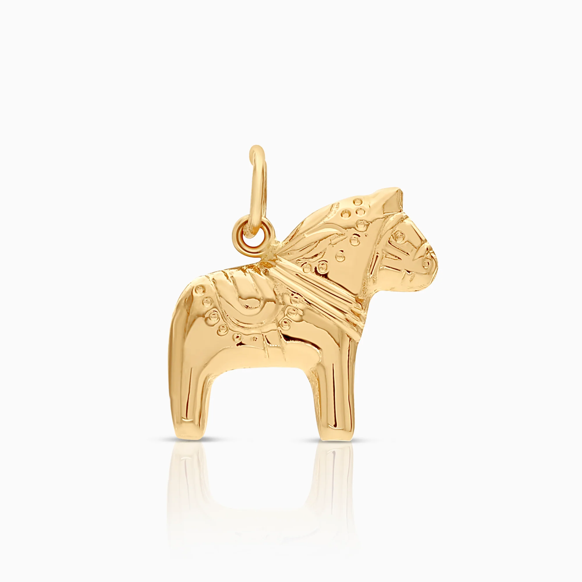 Dala horse pendant 1.04g 18K gold