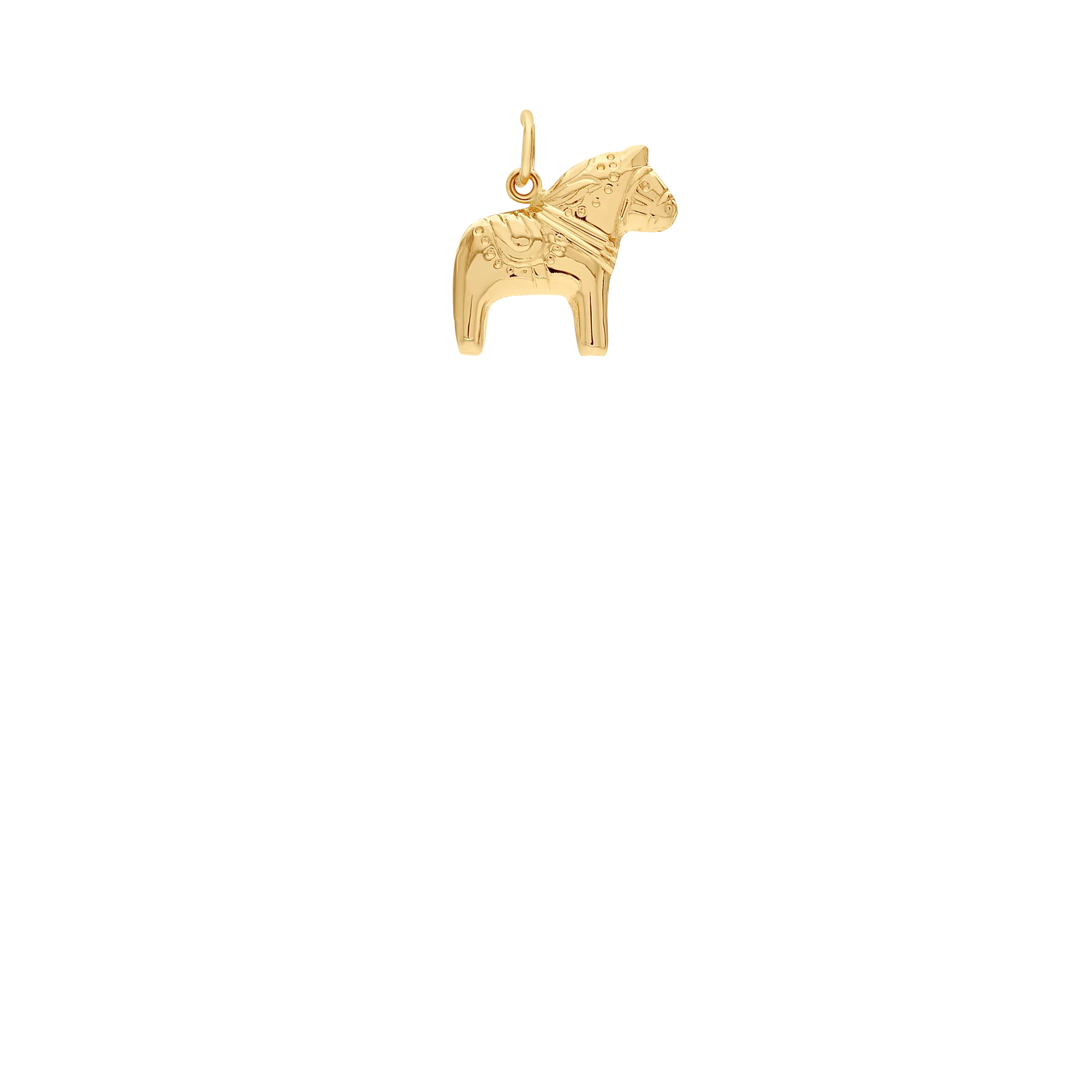 Dala horse pendant 1.04g 18K gold - Image 2
