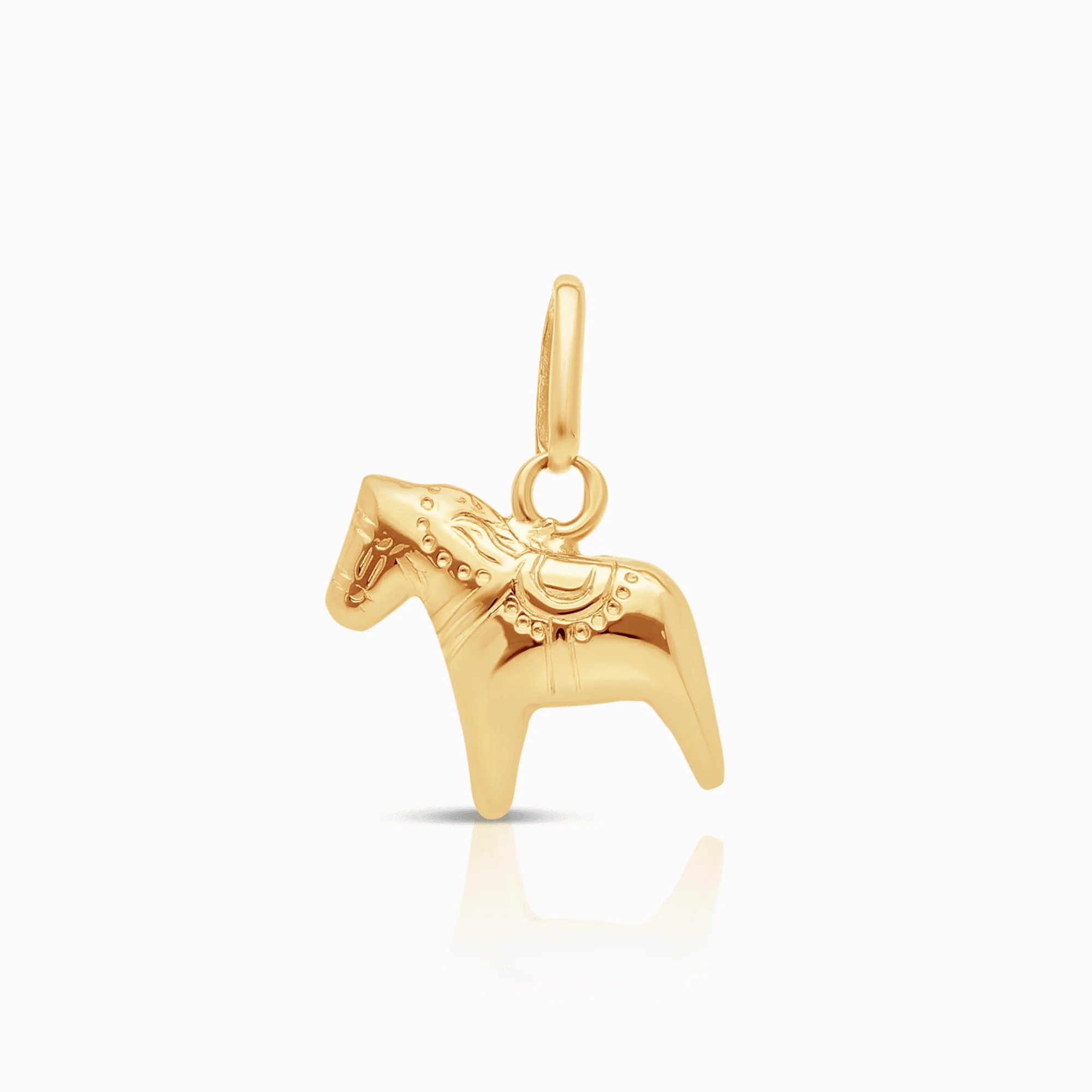 Dala horse pendant 1.08g 18K gold