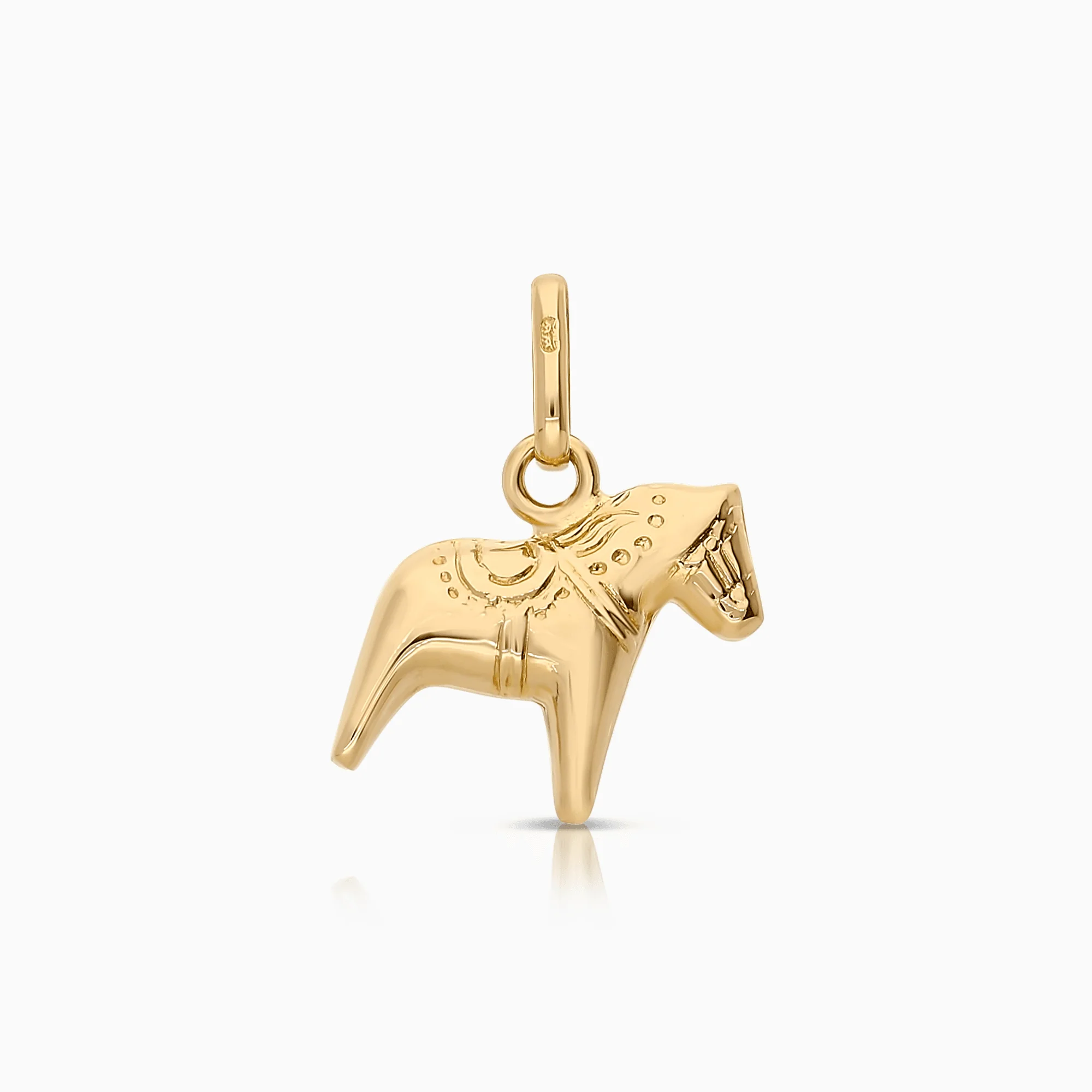Pendant Dala horse 1.19g 18K gold