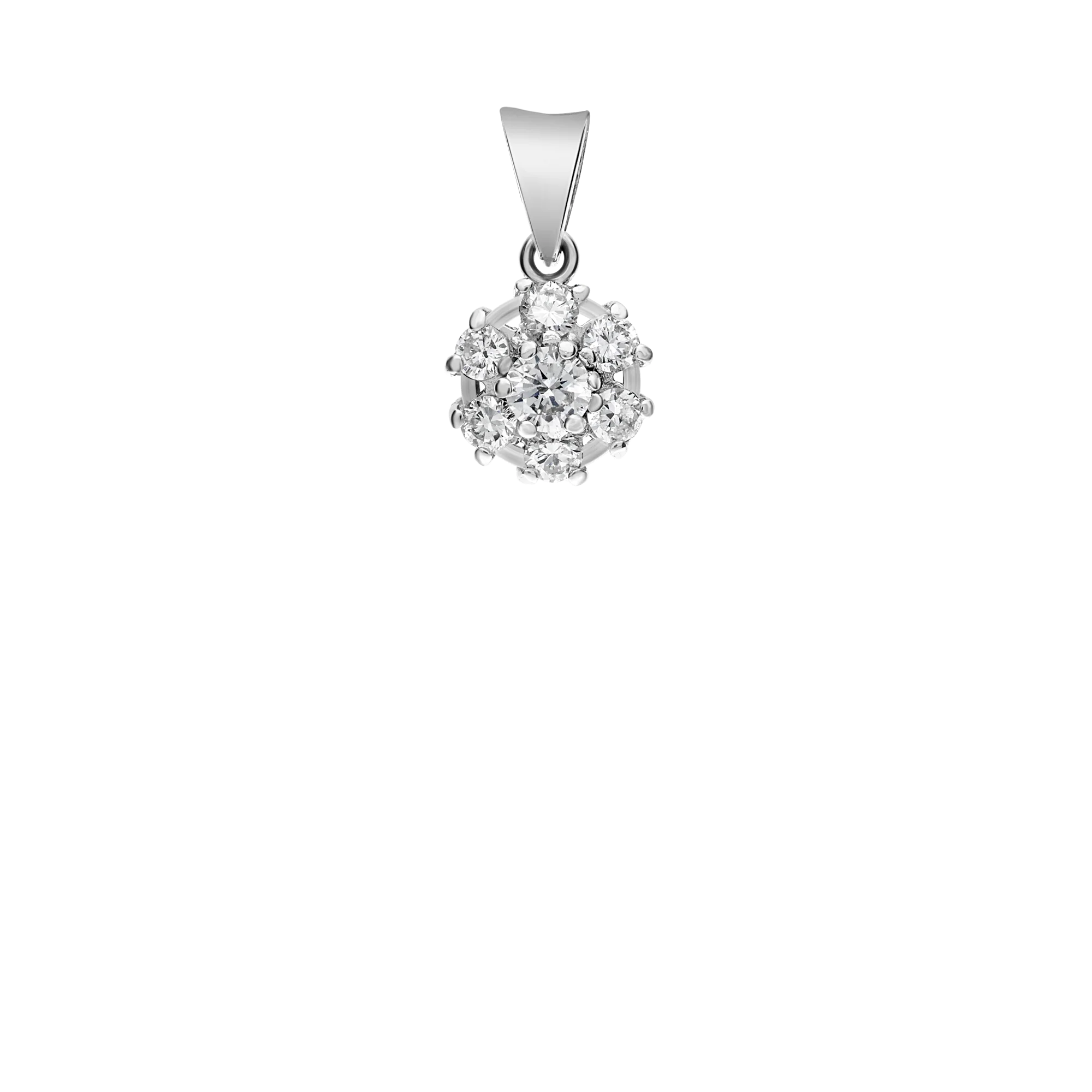 Pendant with diamonds 0.30ct 18K white gold - Image 2