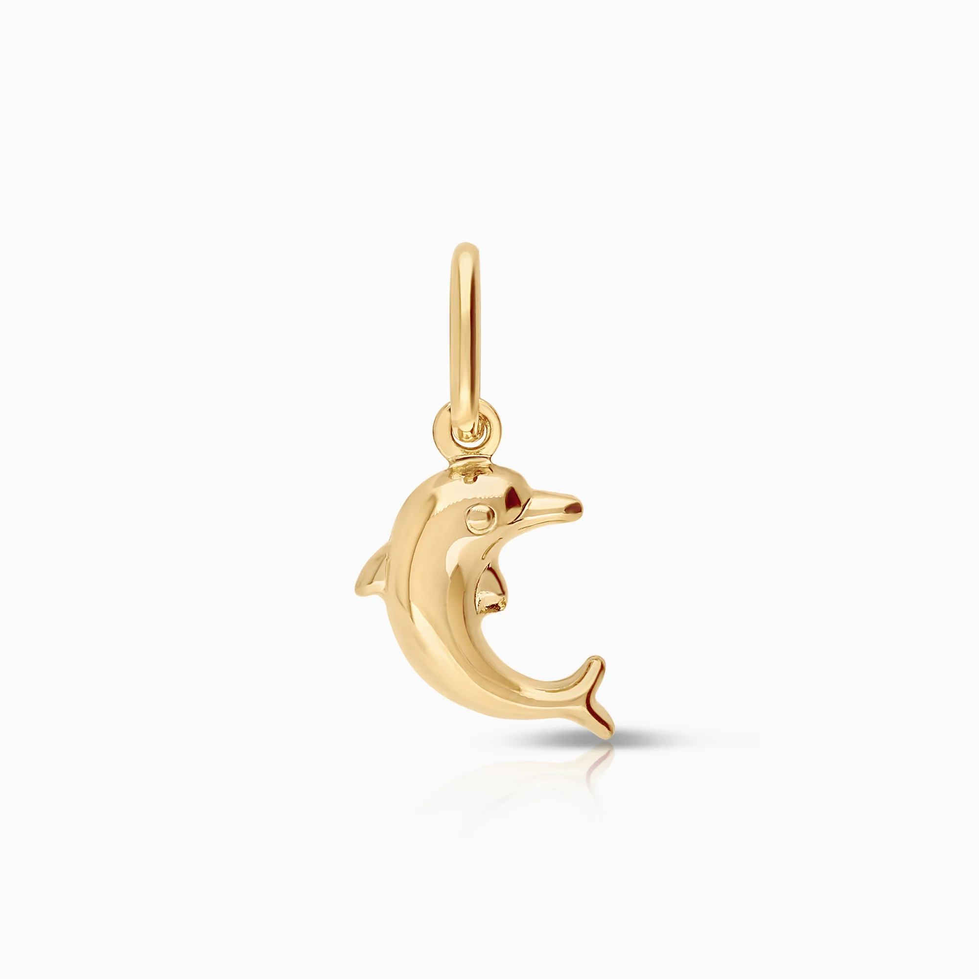 Dolphin pendant 0.83g 18K gold.