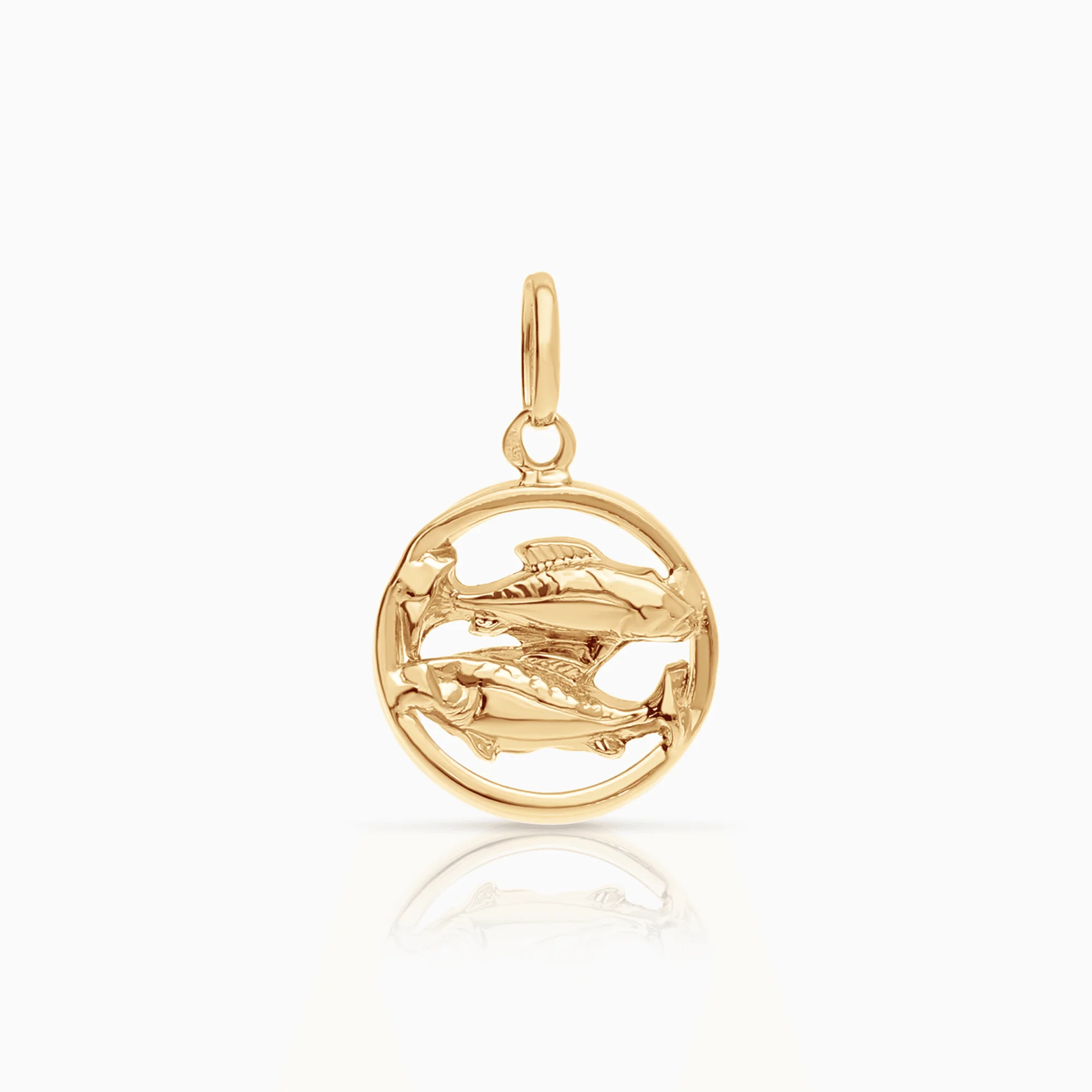 Pendant fish 0.47g 18K gold